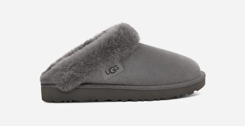 ® Women's Cl®ette Sheepskin Slippers in Charcoal - 1