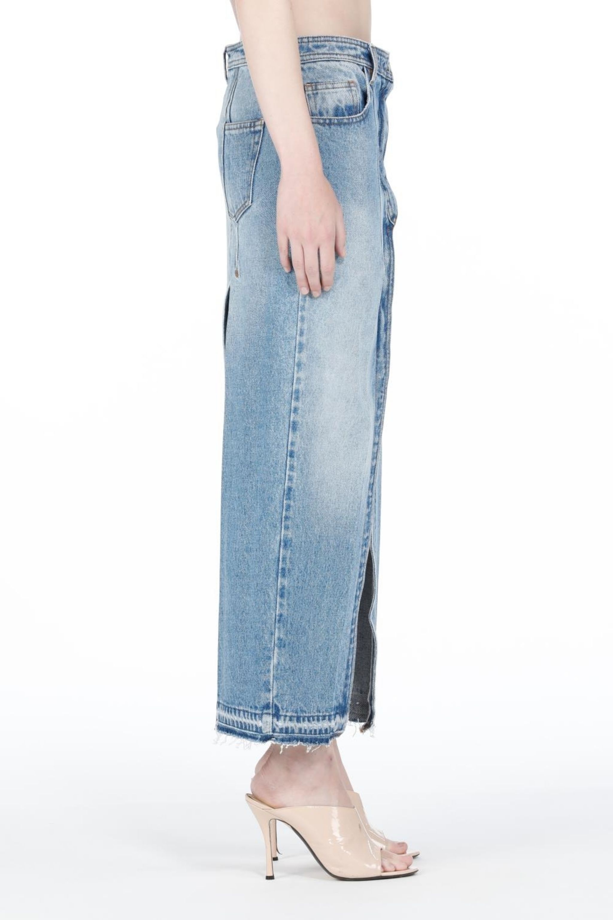 DENIM MAXI SKIRT - 3