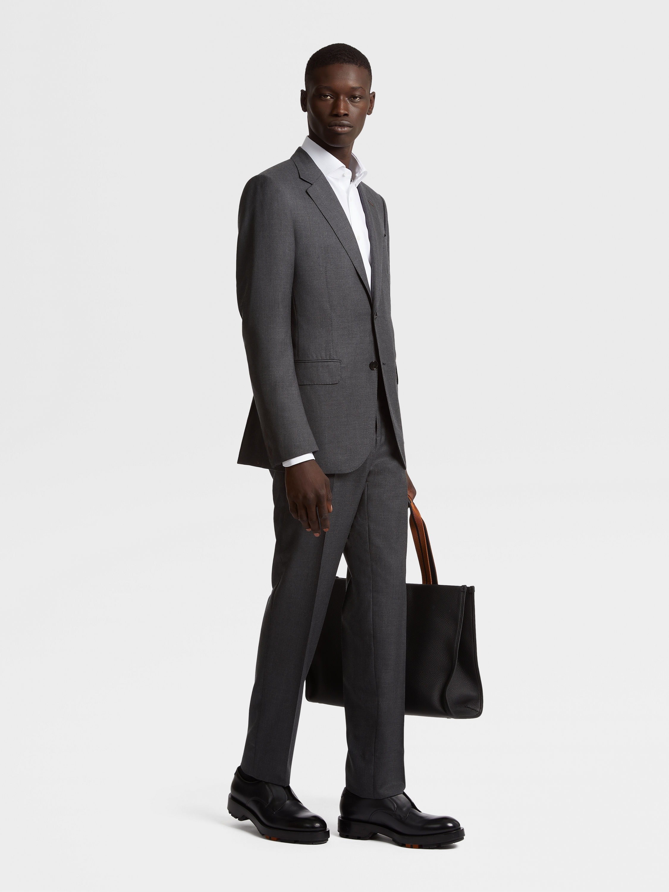 DARK GREY OASI CASHMERE SUIT - 2