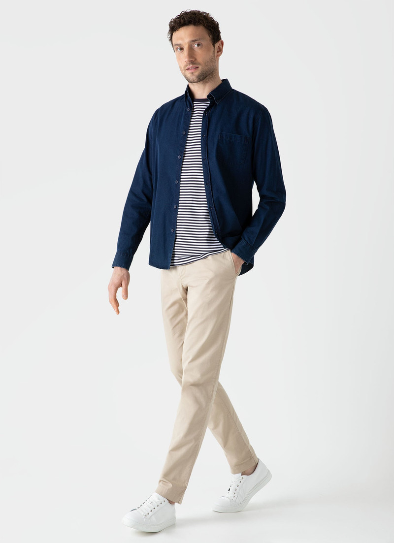 Sunspel Denim Shirt outlook