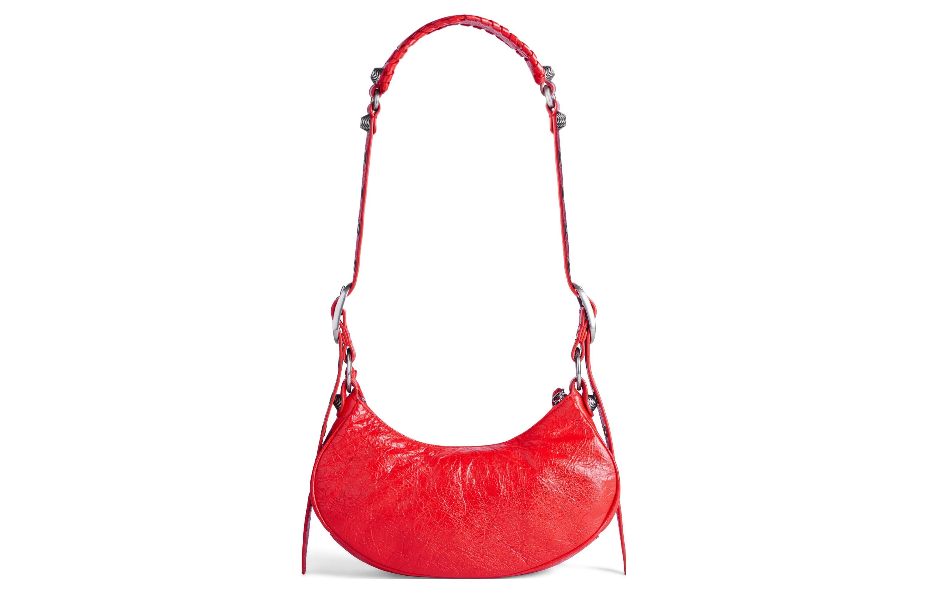 (WMNS) Balenciaga Xs Le Cagole Shoulder Bag 'Tomato Red' 6713091VG9Y6534 - 4