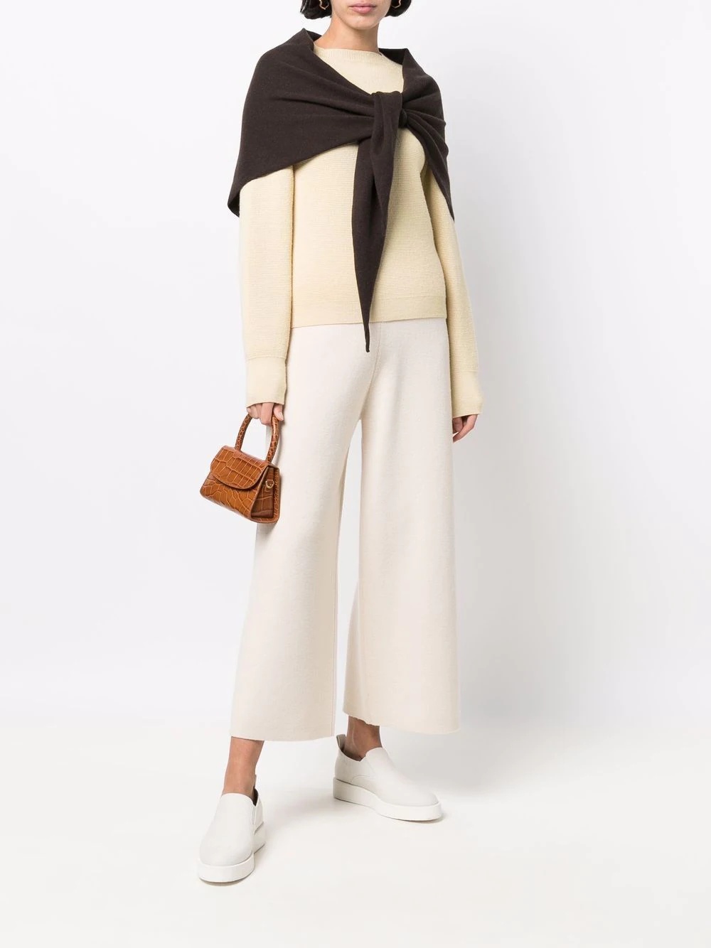 knitted cashmere scarf - 3