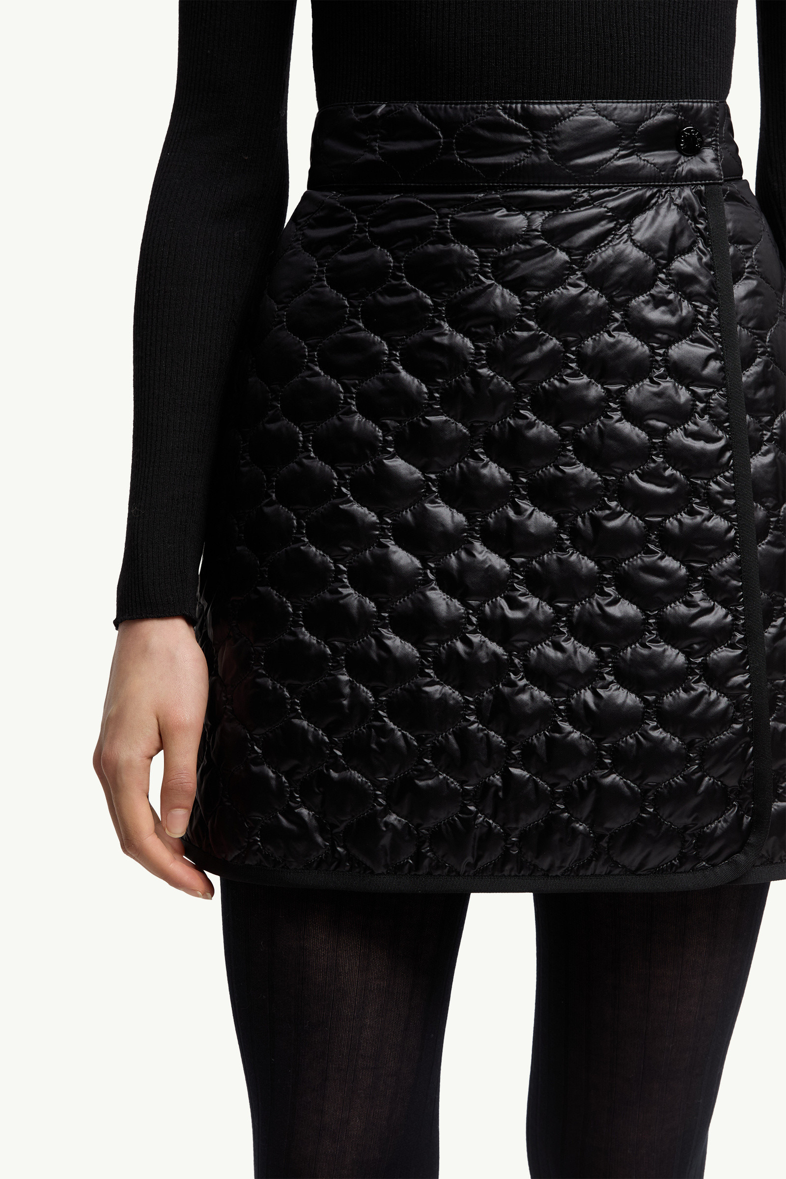 Square-Quilted Padded Mini Skirt - 6