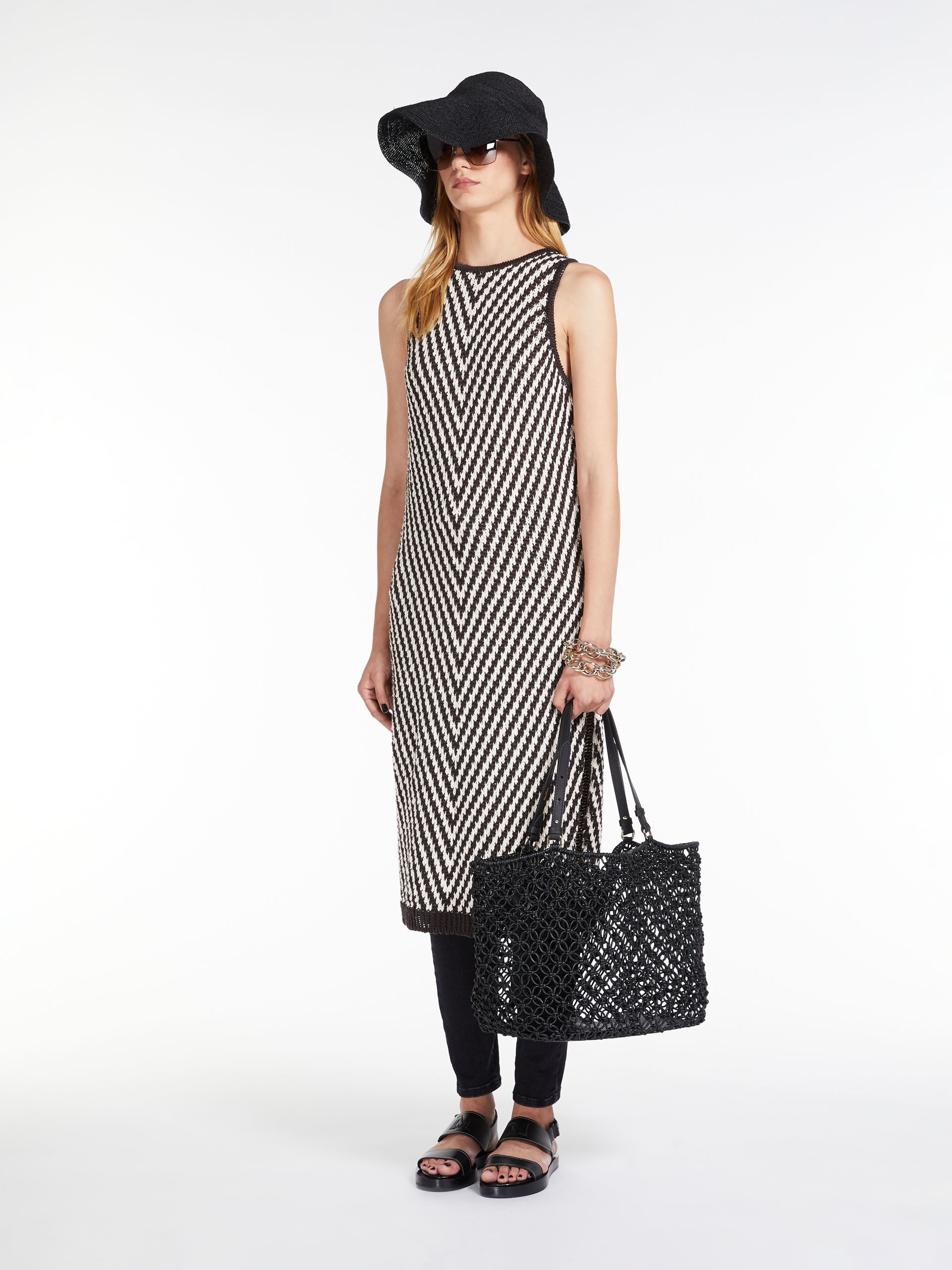 PLAGEMFILLET Shopper bag in woven cotton cord - 1