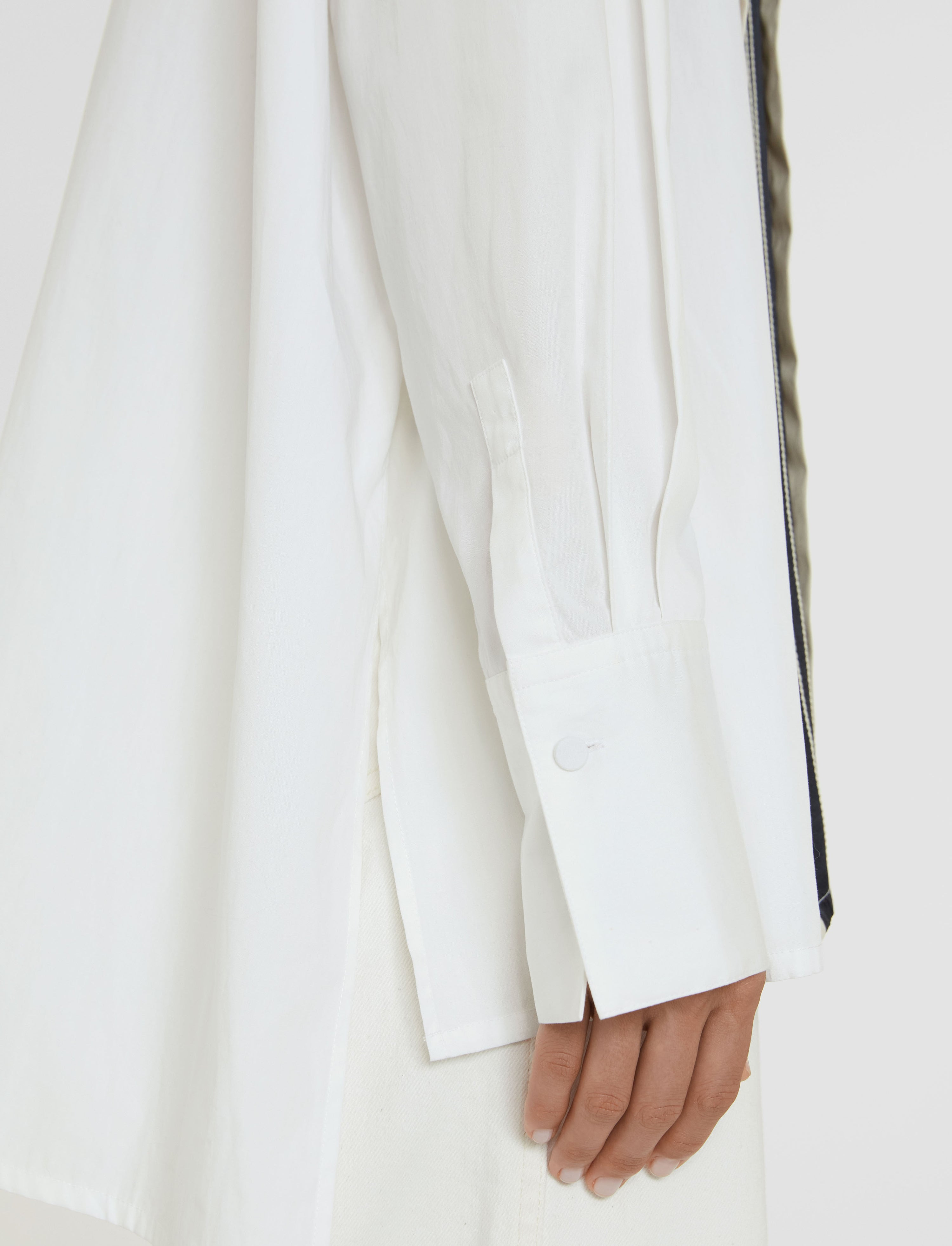 Bacar Poplin Colour Block Shirt - 6