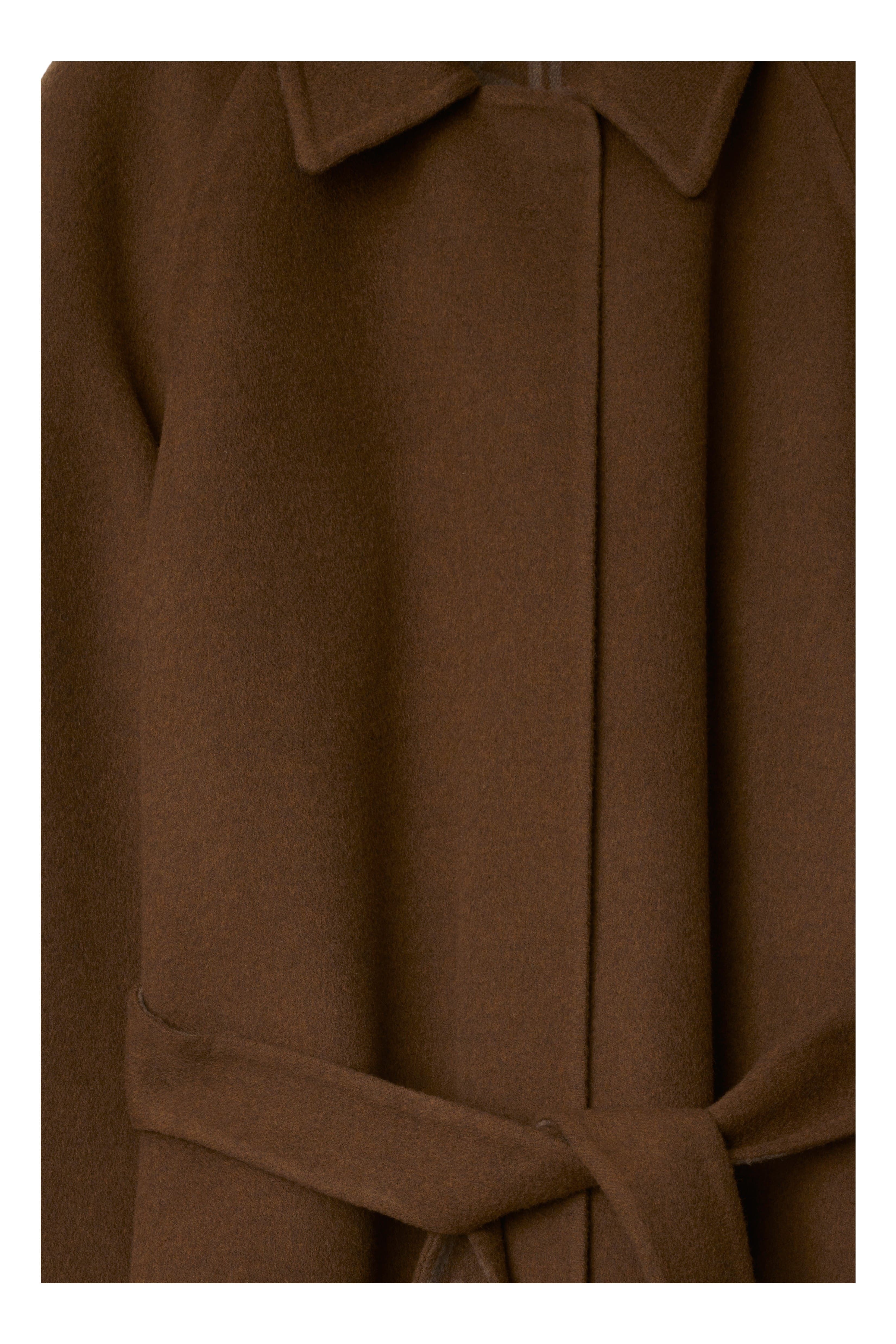burberry Wool Cashmere Wrap Coat in Tor/canvas at Nordstrom - 6