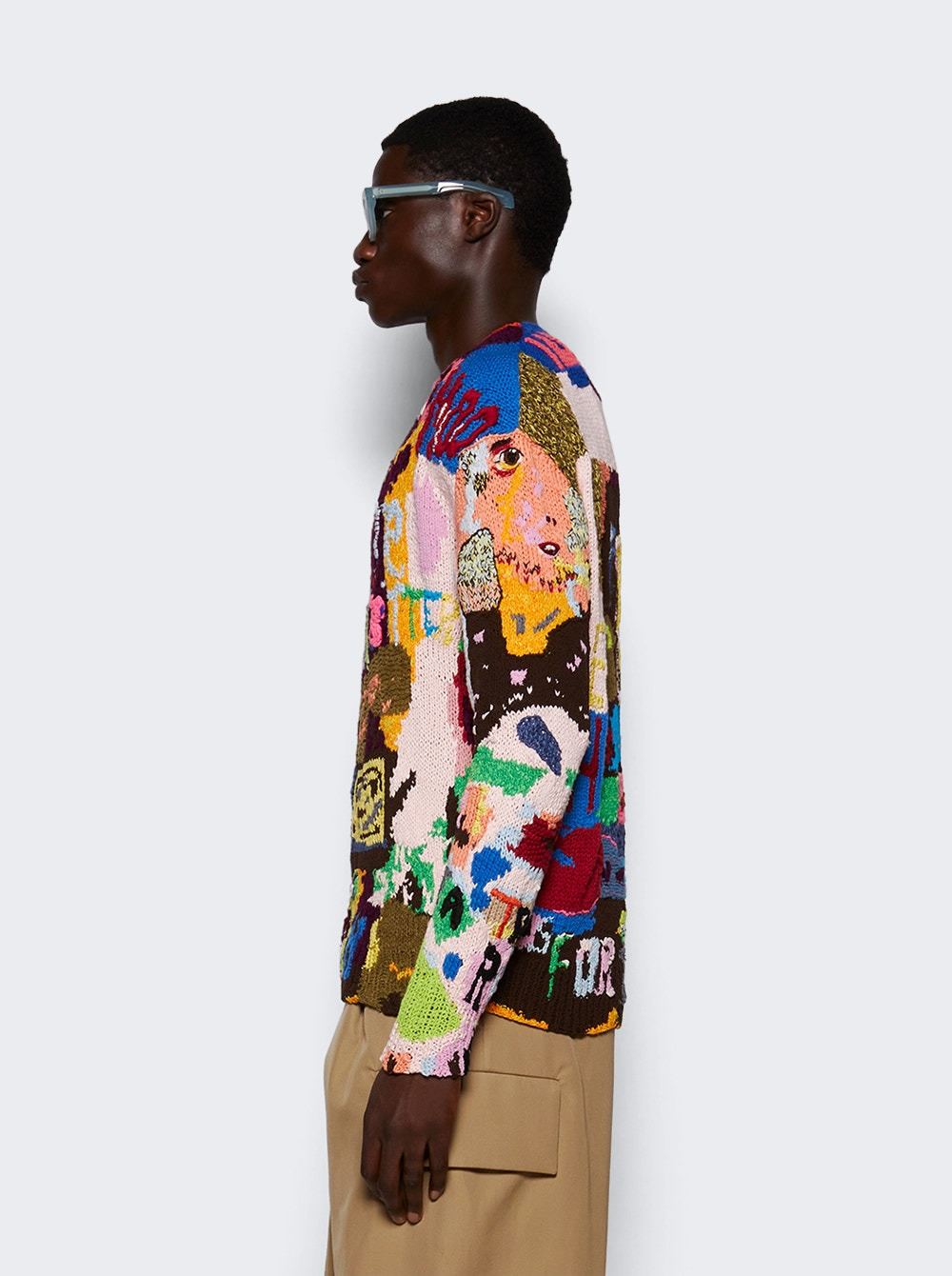 Wool And Cotton Sweater Multicolor - 4