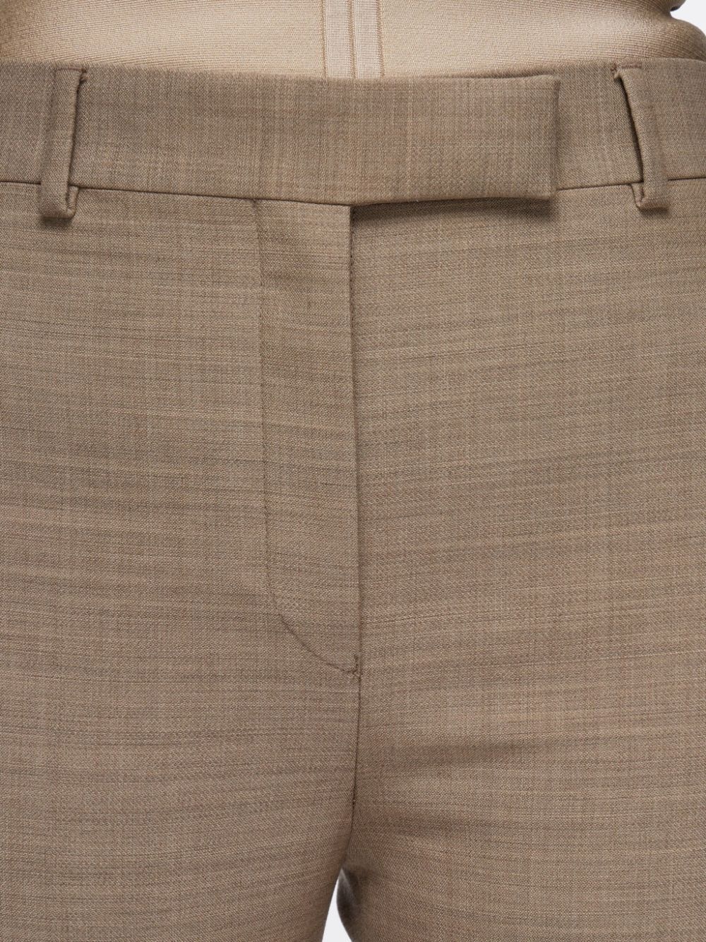 straight-leg cotton tailored trousers - 4