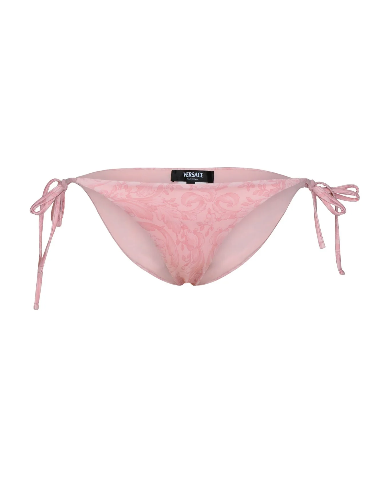 'barocco' Pink Polyester Blend Bikini Bottoms - 1