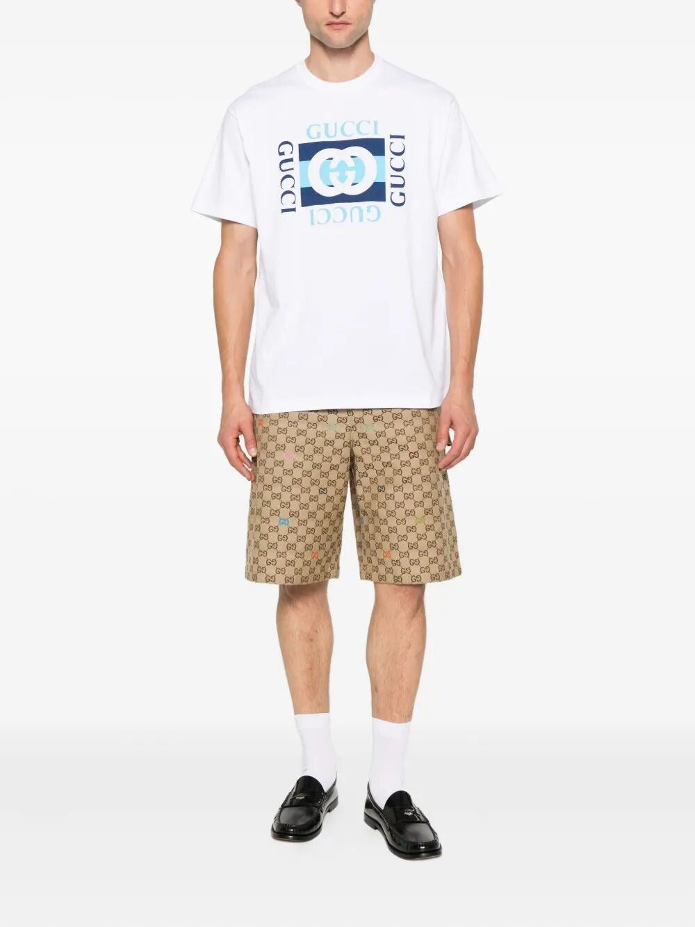 Gucci Men Short Sleeve Cotton Jersey T-Shirt - 2