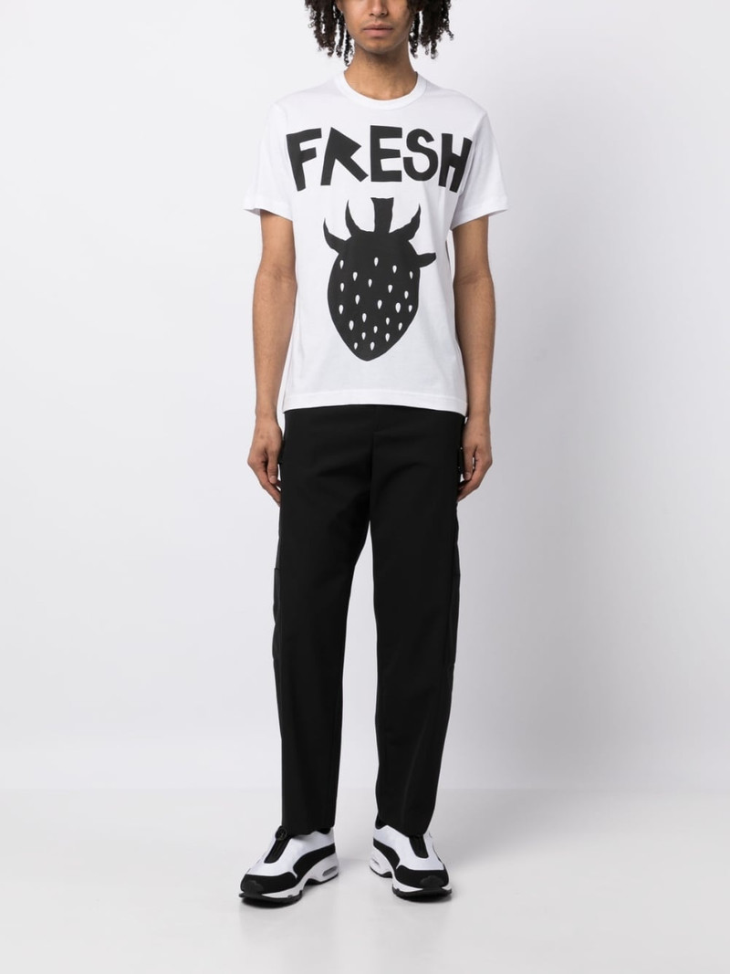 Comme des Garçons SHIRT strawberry-print cotton T-shirt outlook