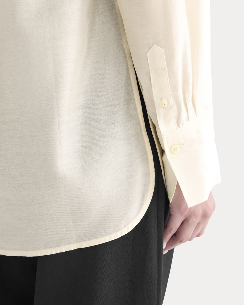 OVERSIZED SHIRT IN COTTON-SILK ORGANZA 4