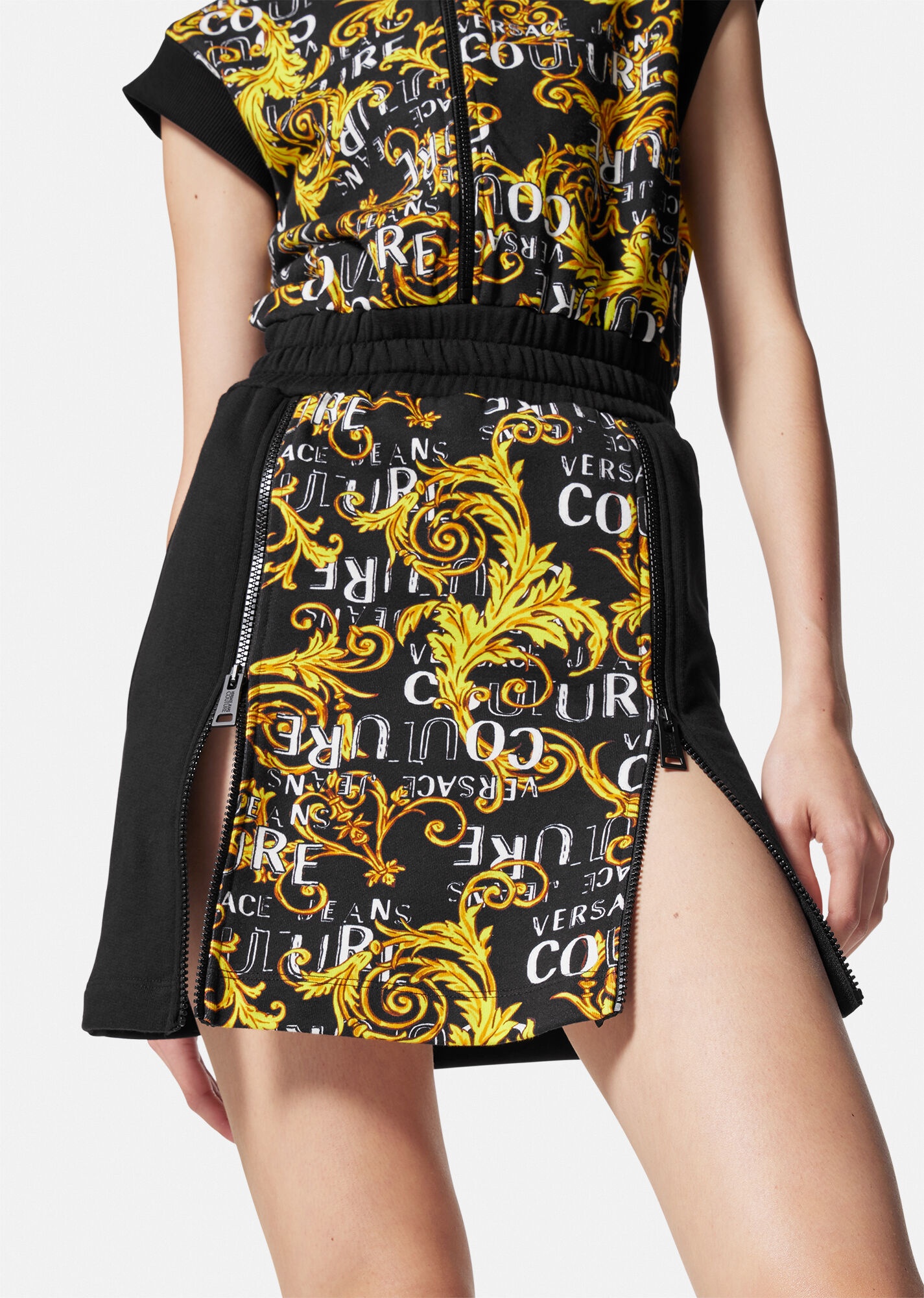 Logo Couture Zip Mini Dress - 5
