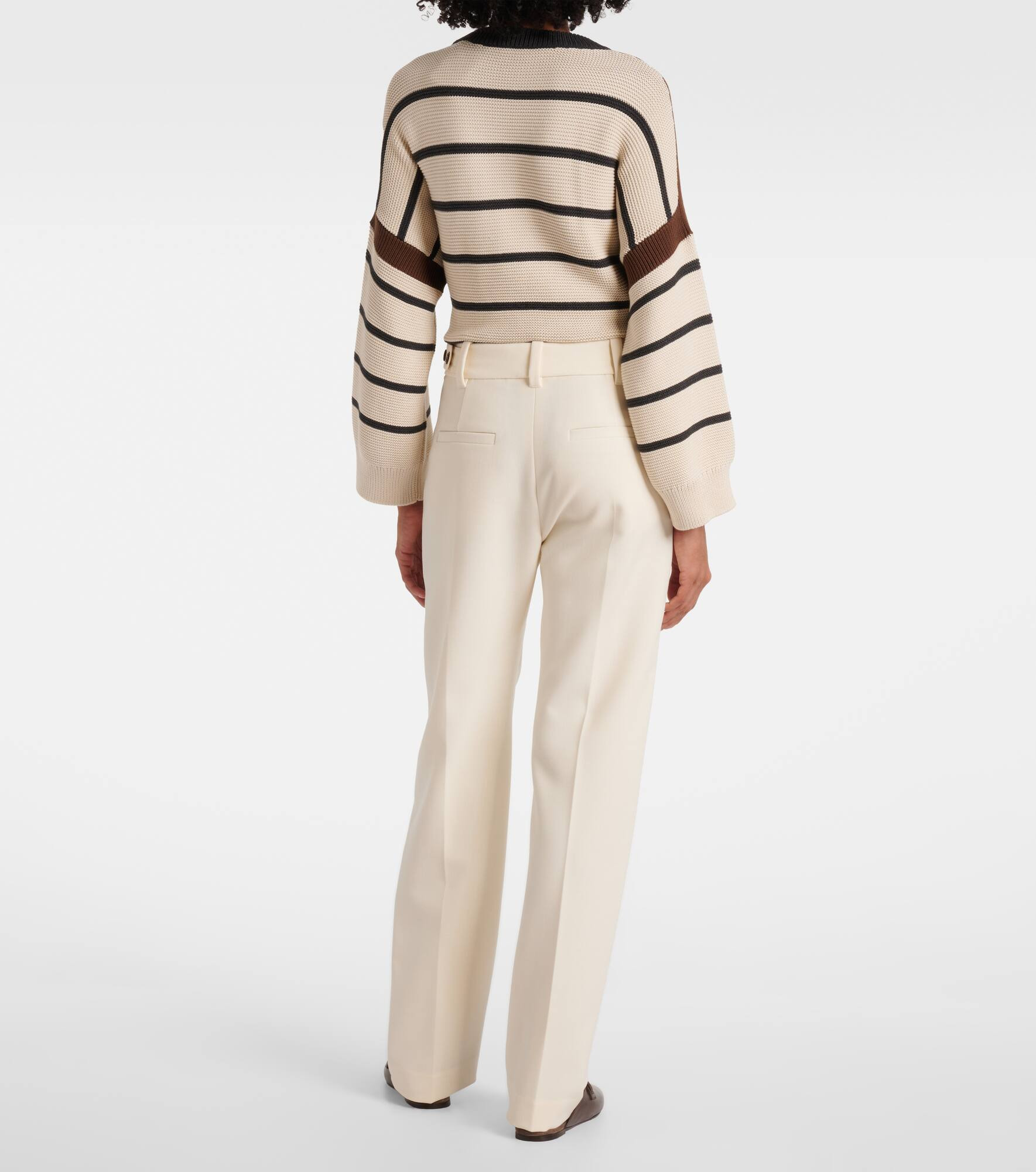 High-rise wide-leg pants - 3