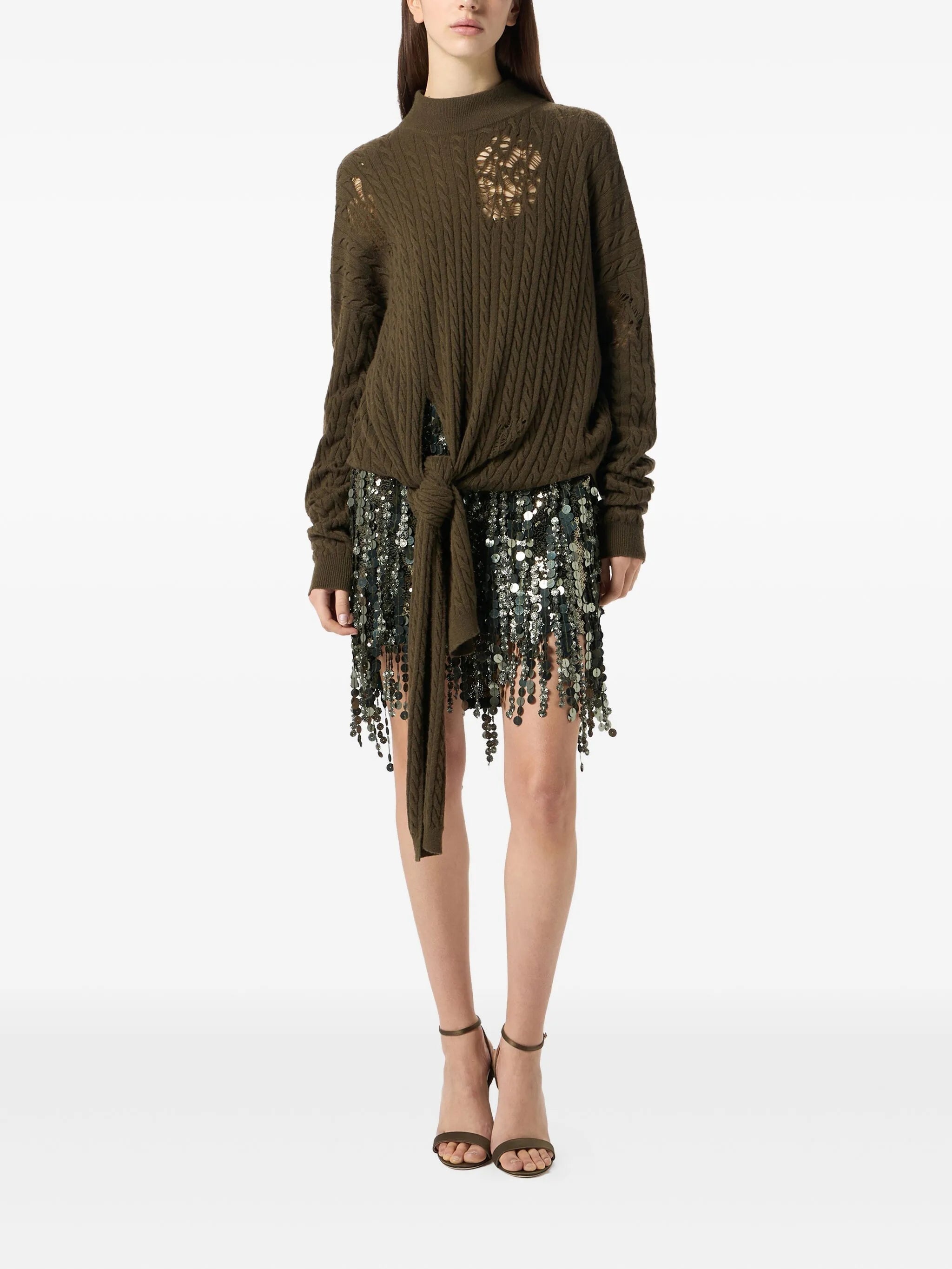 Blumarine Tie-detail Sweater - 2