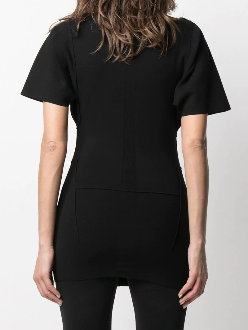 longline V-neck top 4