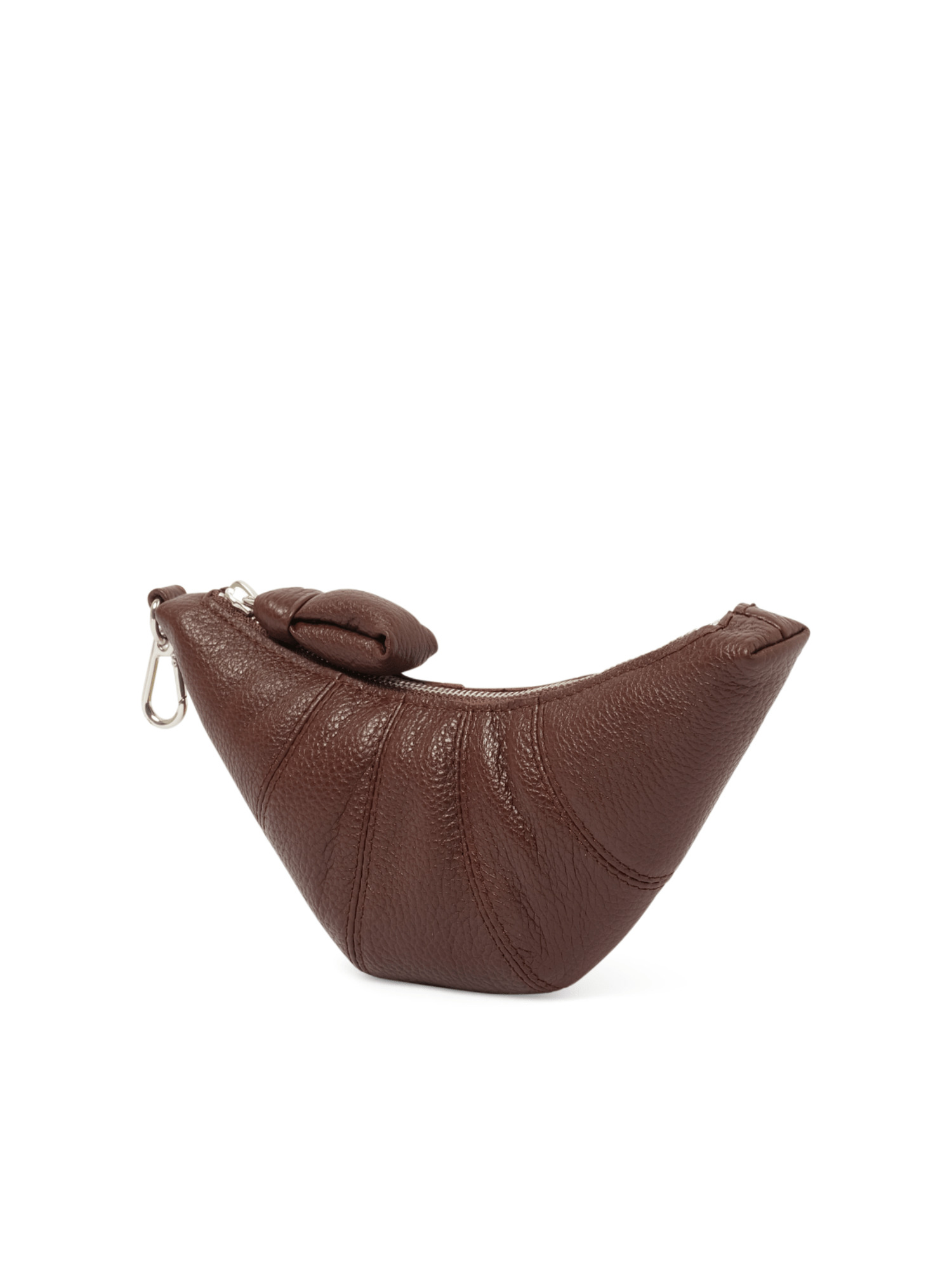 Crossbody Croissant Coin Purse in Roasted Pecan - 2
