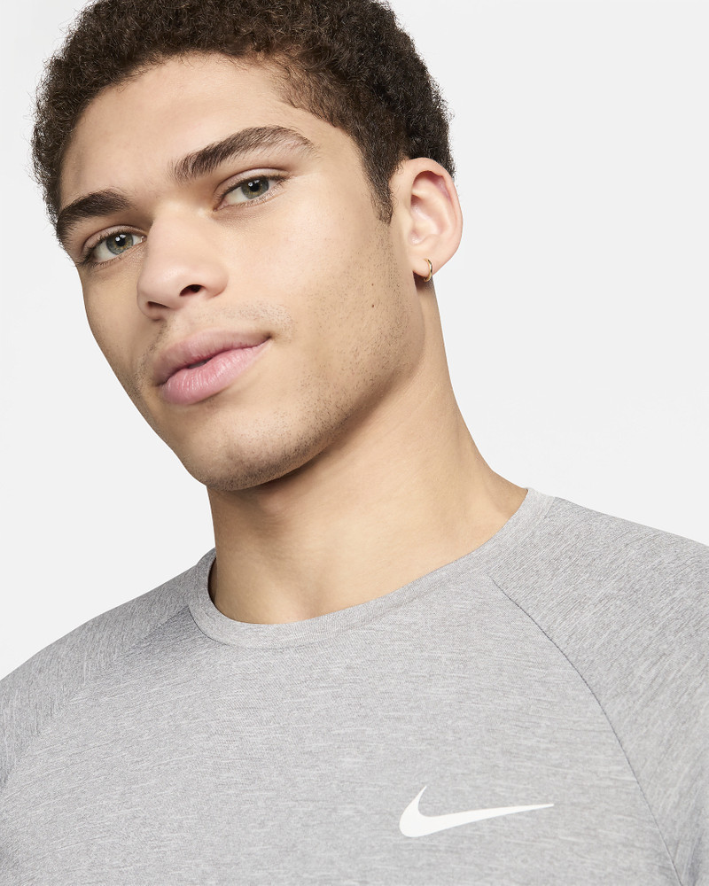 Nike Men's Heathered Short-Sleeve Hydroguard Swim Shirt 3