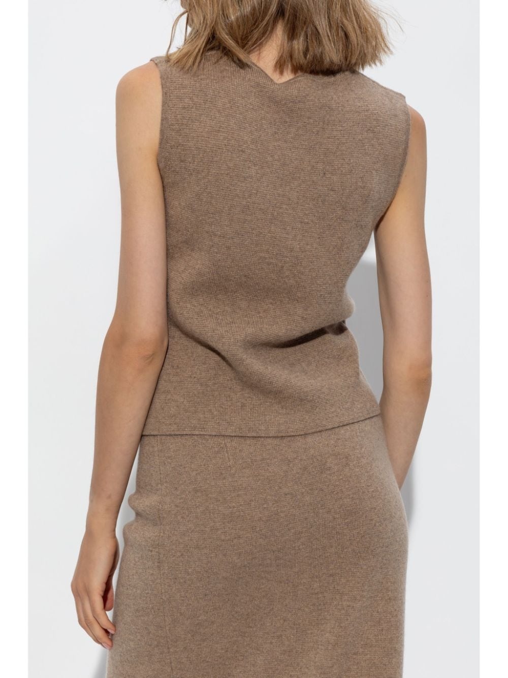 sleeveless knitted top - 4
