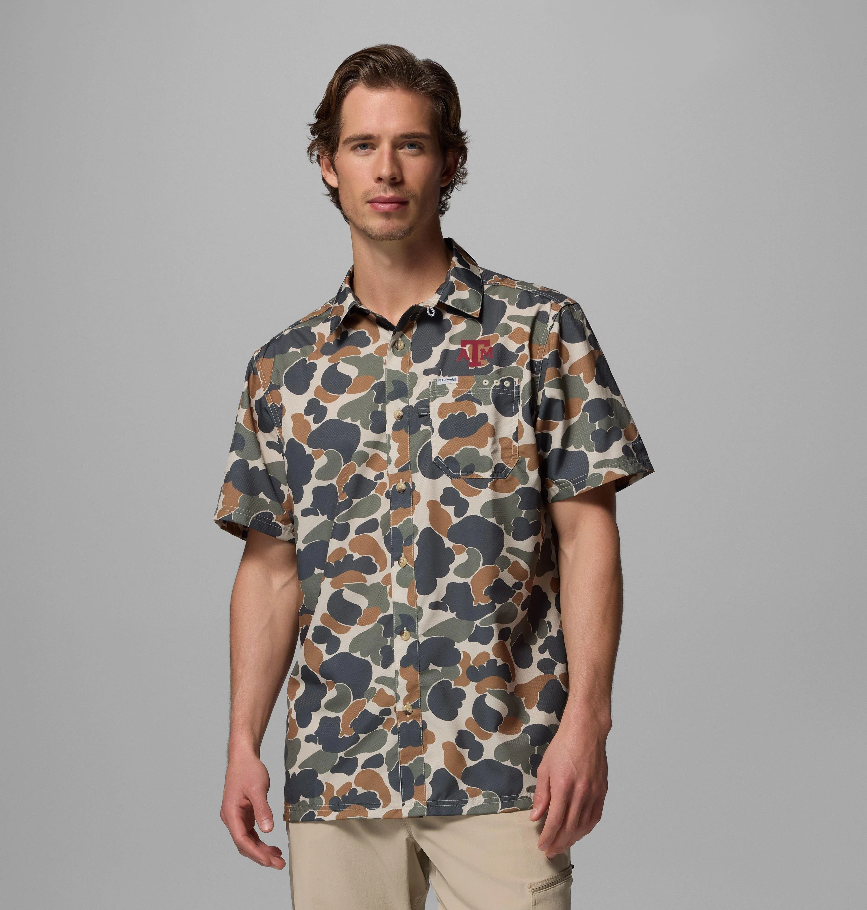 Men's Collegiate PFG Super Slack Tide Shirt - Texas A&M - 1