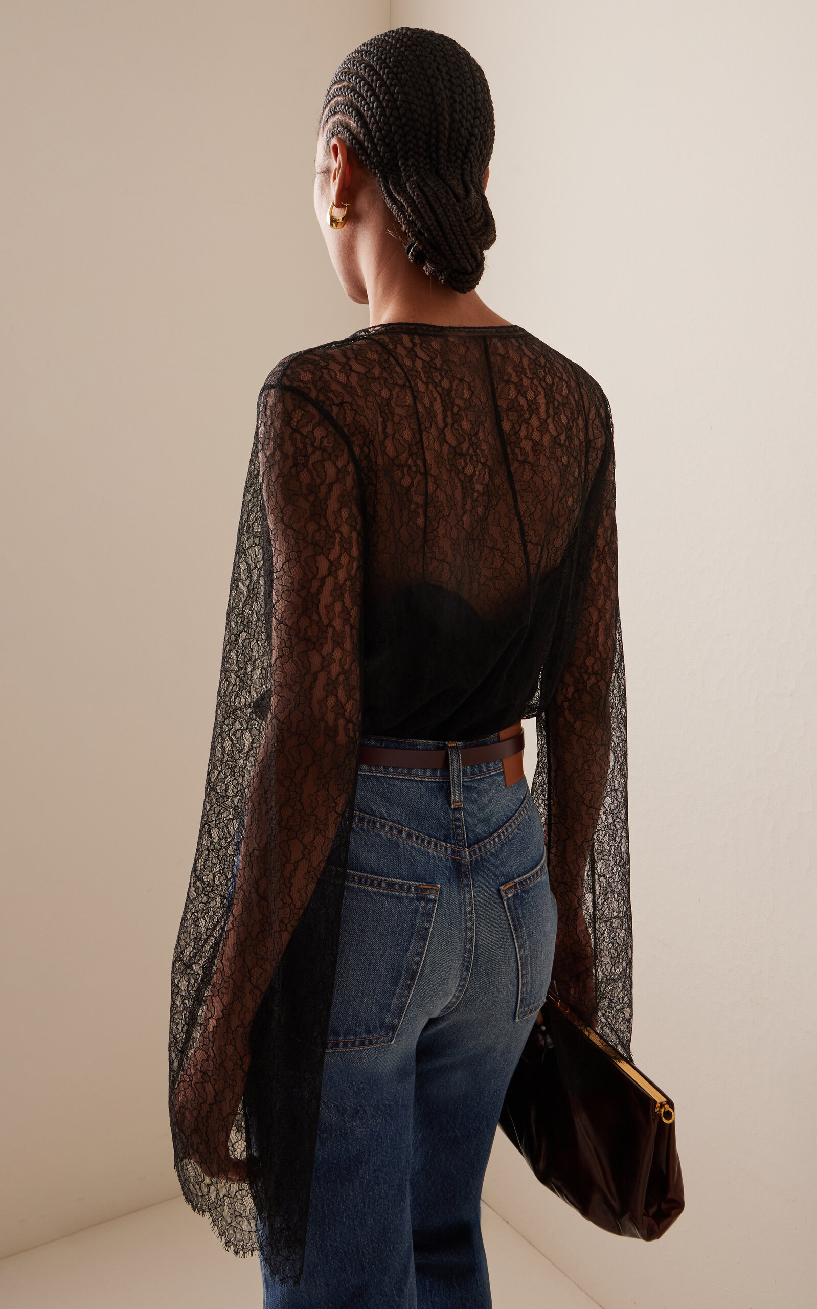 The Eloise Chantilly Lace Top black - 4