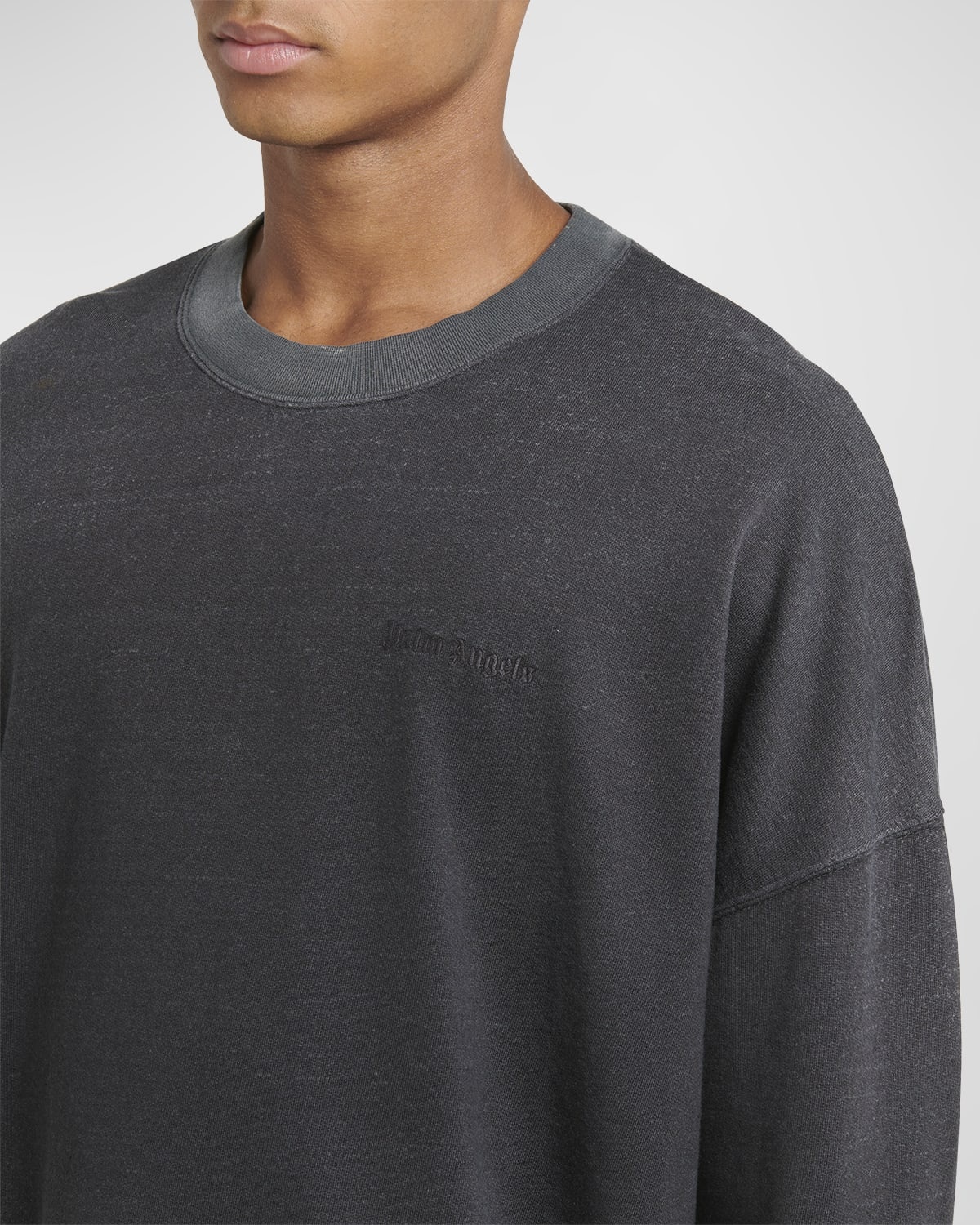 Men's Linen-Blend Relaxed Sweatshirt - 5