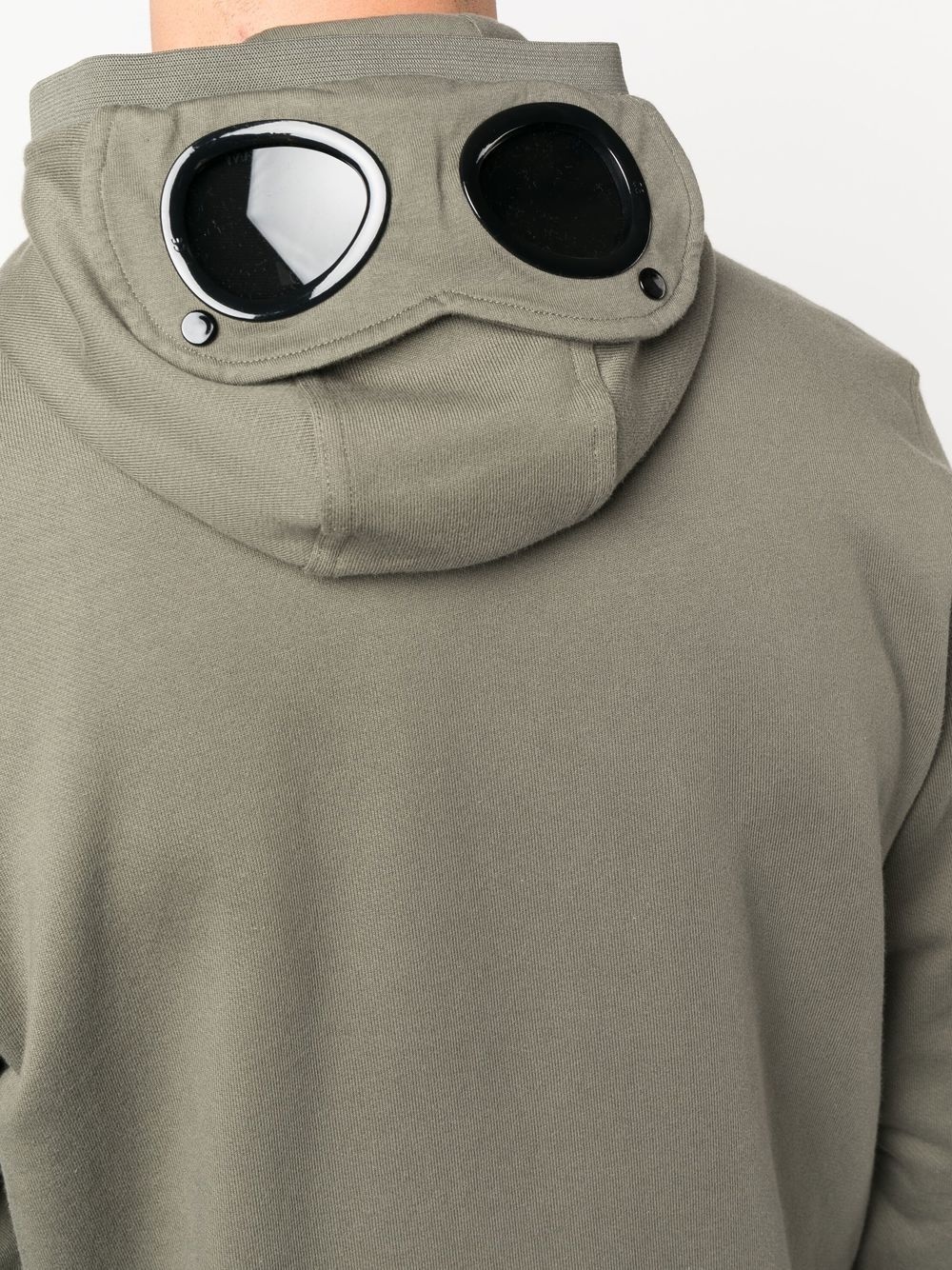 goggles zipped hoodie - 5