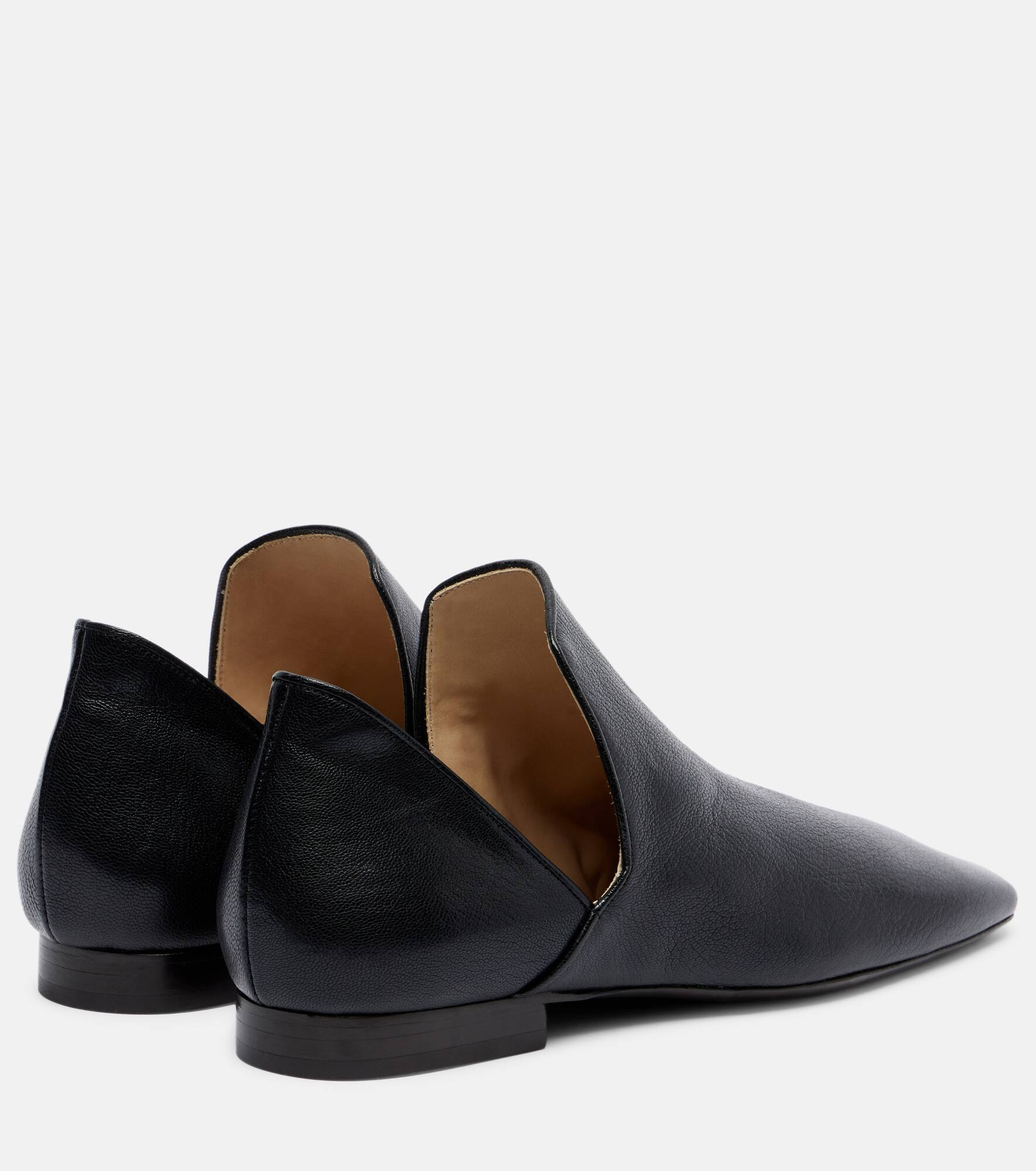 D'Orsay leather ankle boots - 2