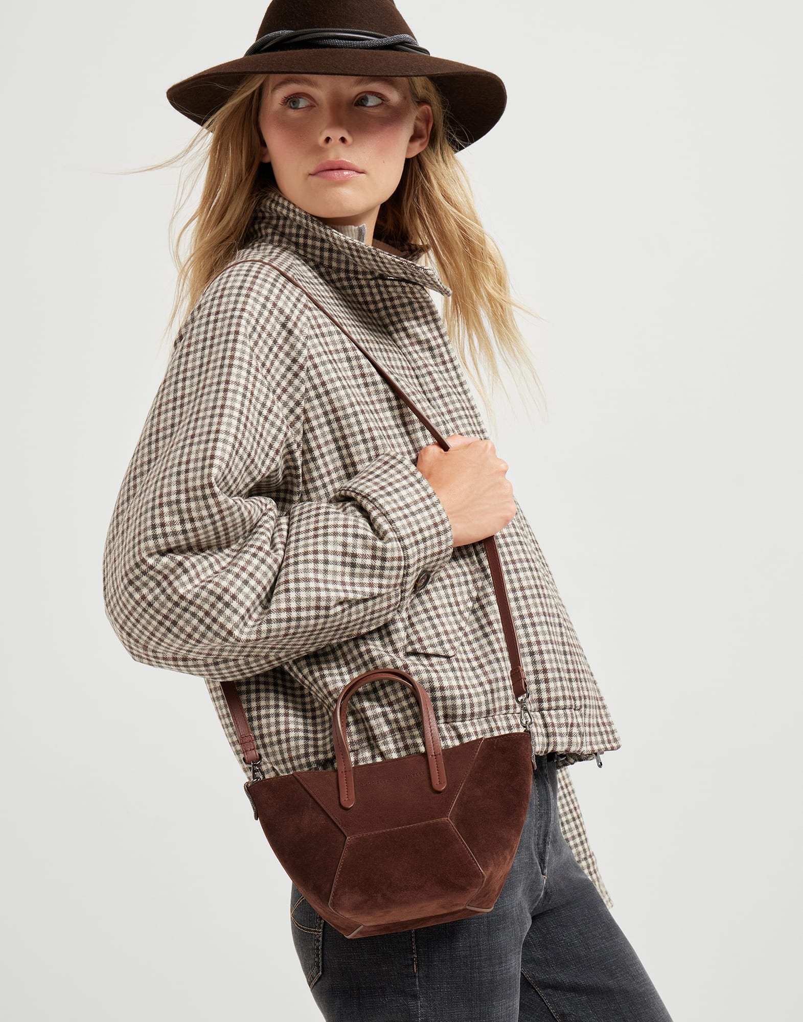 BC Duo mini bag in suede with monili - 4