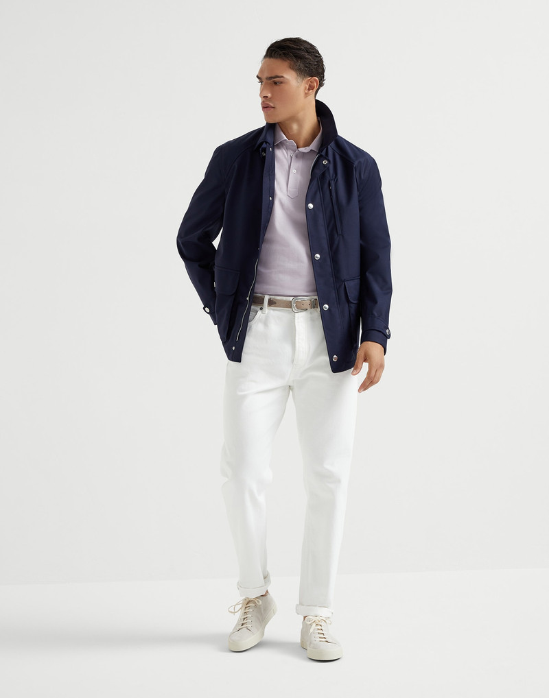 Bonded virgin wool fresco field jacket 5
