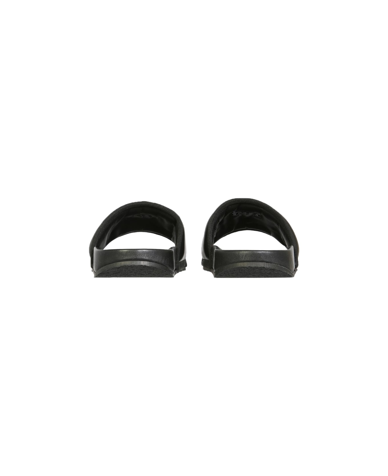 Leather Slide Sandals - 3