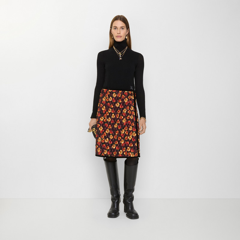 Burberry Geranium Leaf Quilted Nylon Skirt outlook