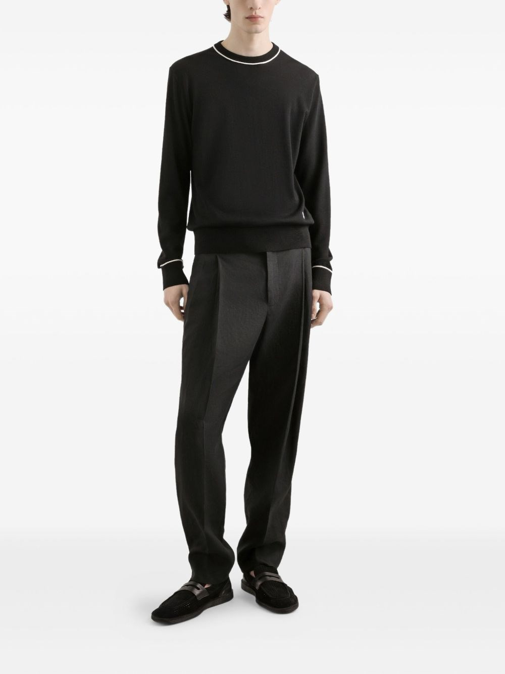 Wool sweater with logo - 4
