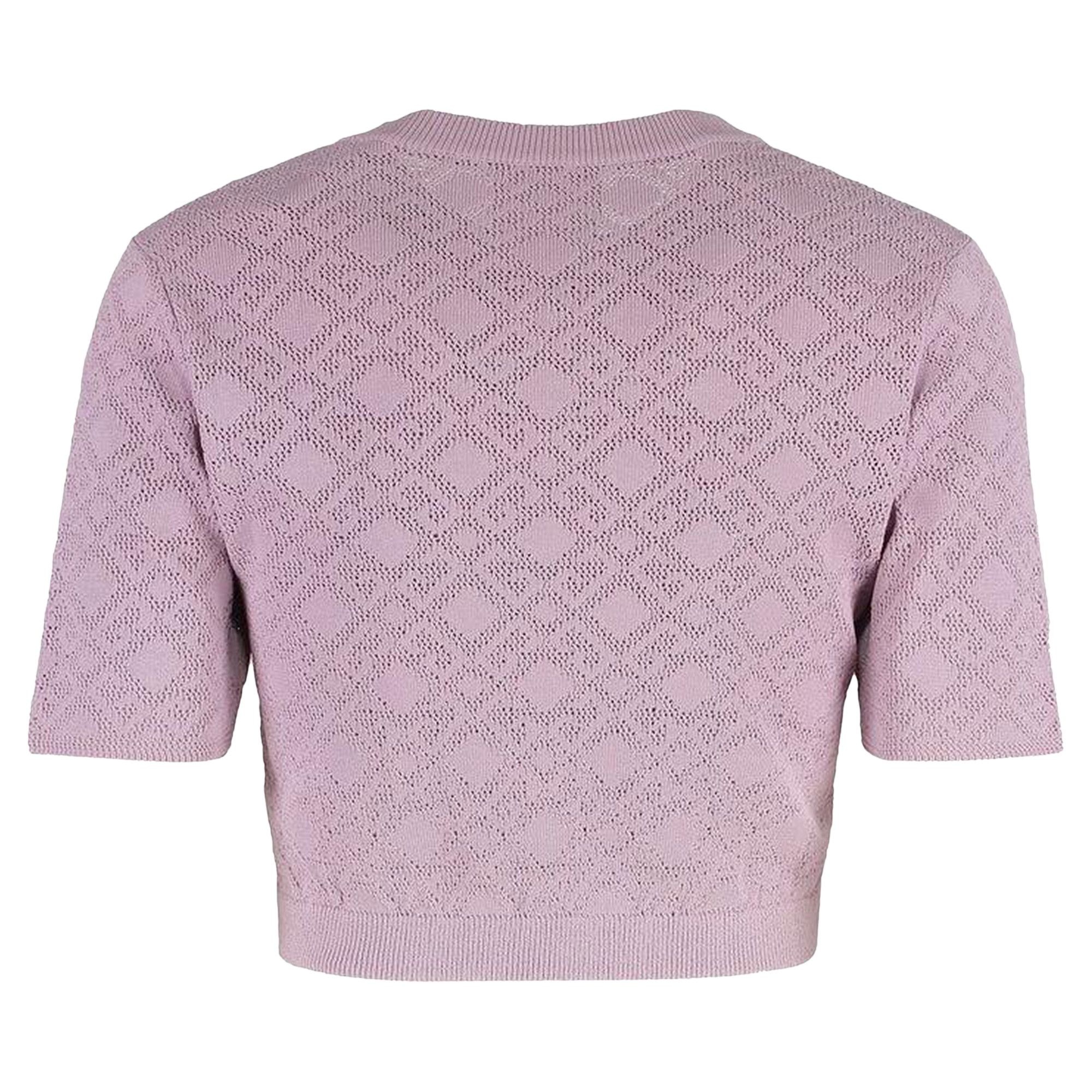 Givenchy Monogram 72 Jacquard Short-Sleeve Knit Top 'Parma' - 2