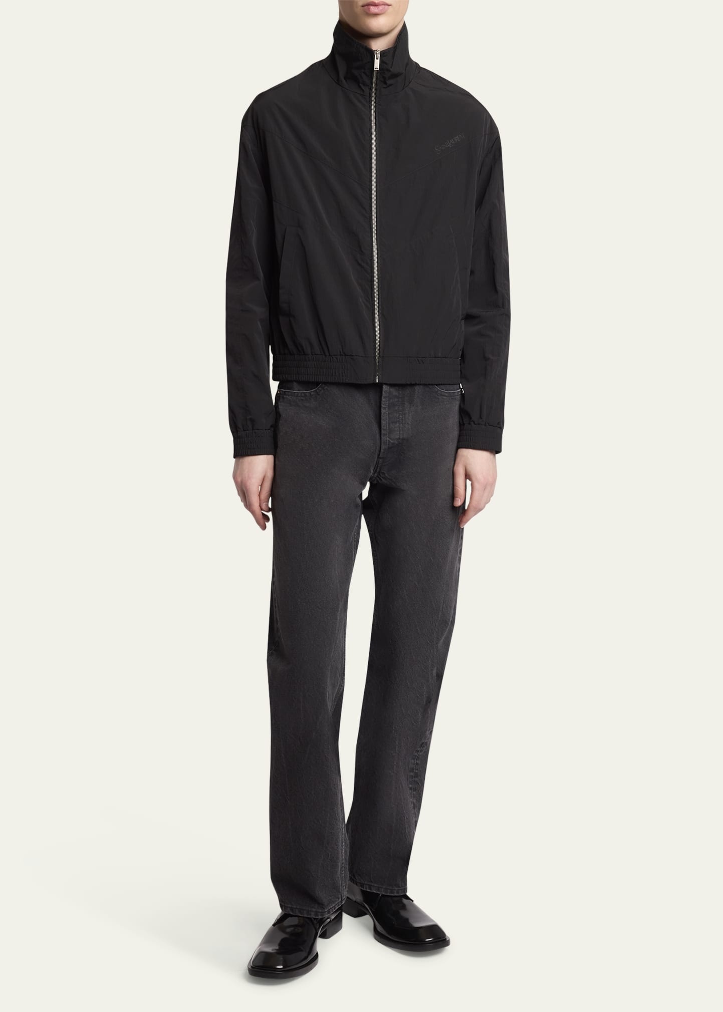 Men's Brushed Nylon Zip Blouson Jacket - 2