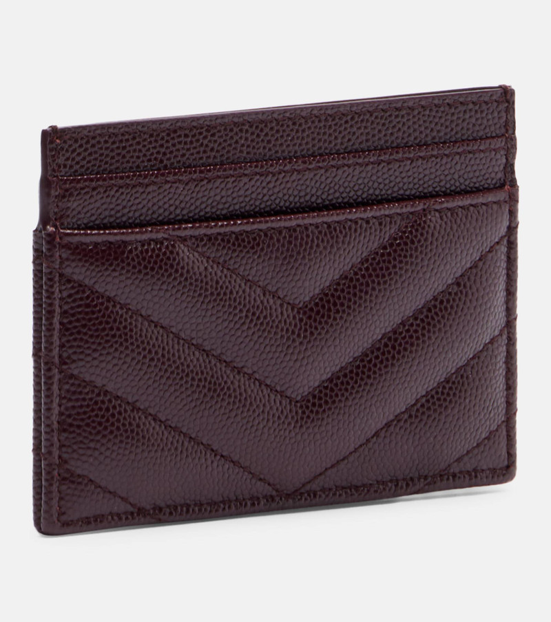 SAINT LAURENT Cassandre leather card holder outlook