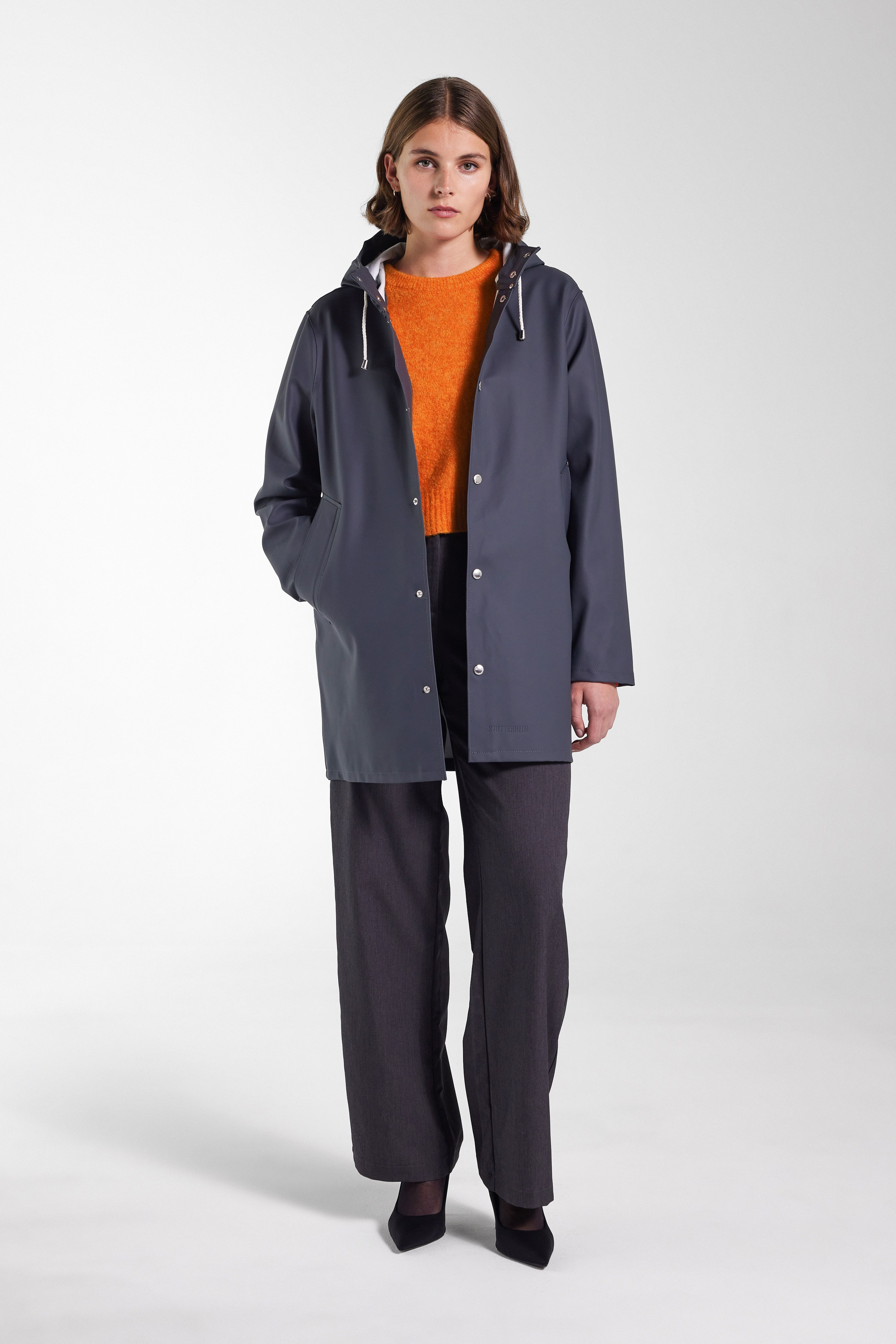 Stockholm Raincoat Charcoal - 5