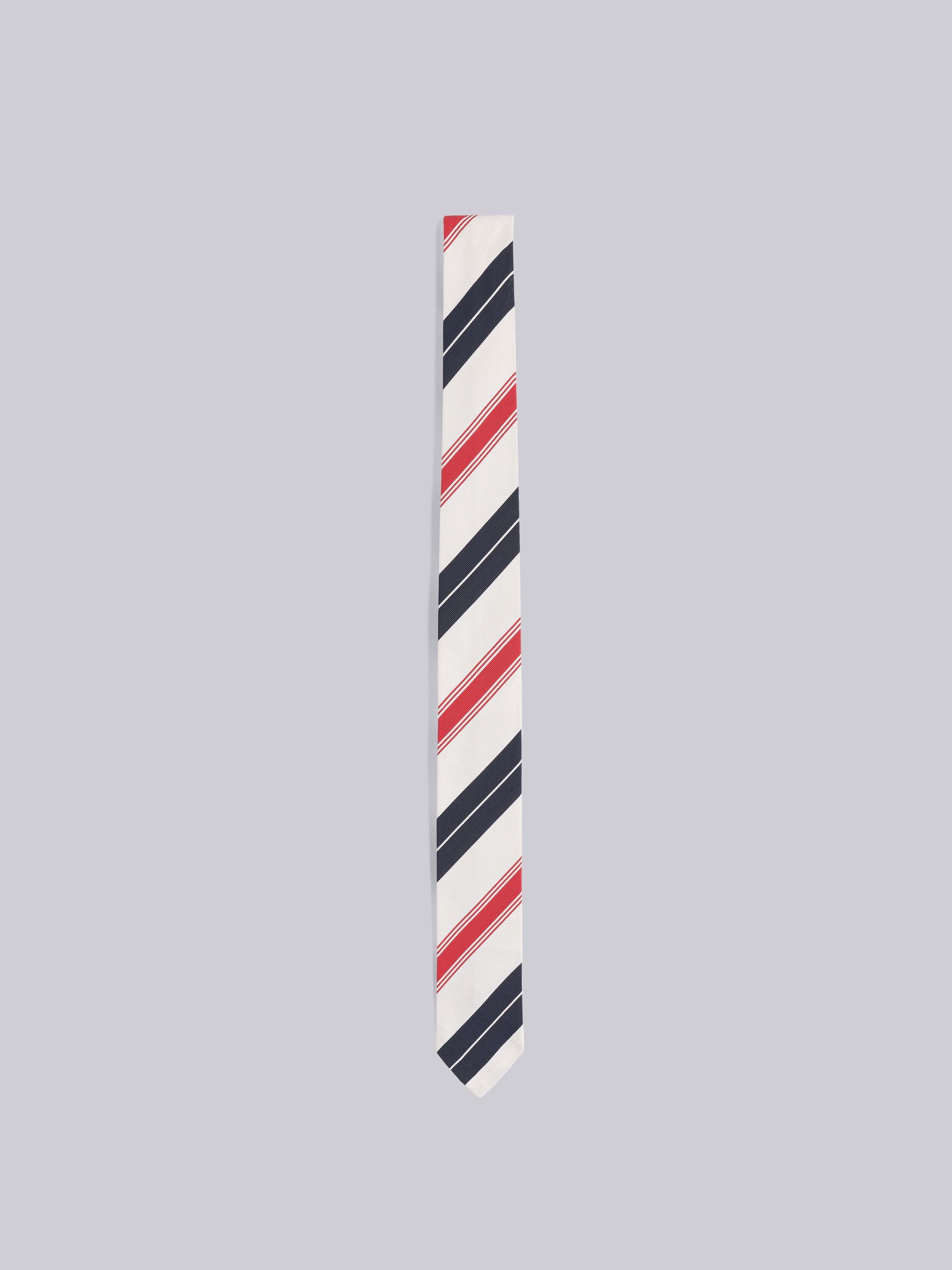 Tartan Stripe Jacquard Classic Tie - 1