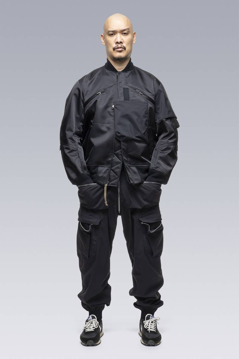 ACRONYM SAC-J2762 sacai / ACRONYM Bomber Jacket Black - SAC