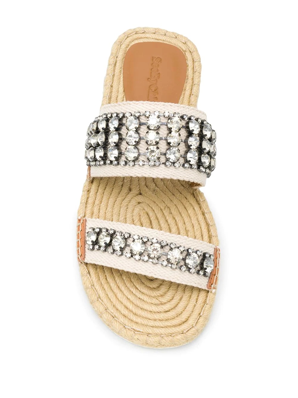 crystal-embellished slide sandals - 4