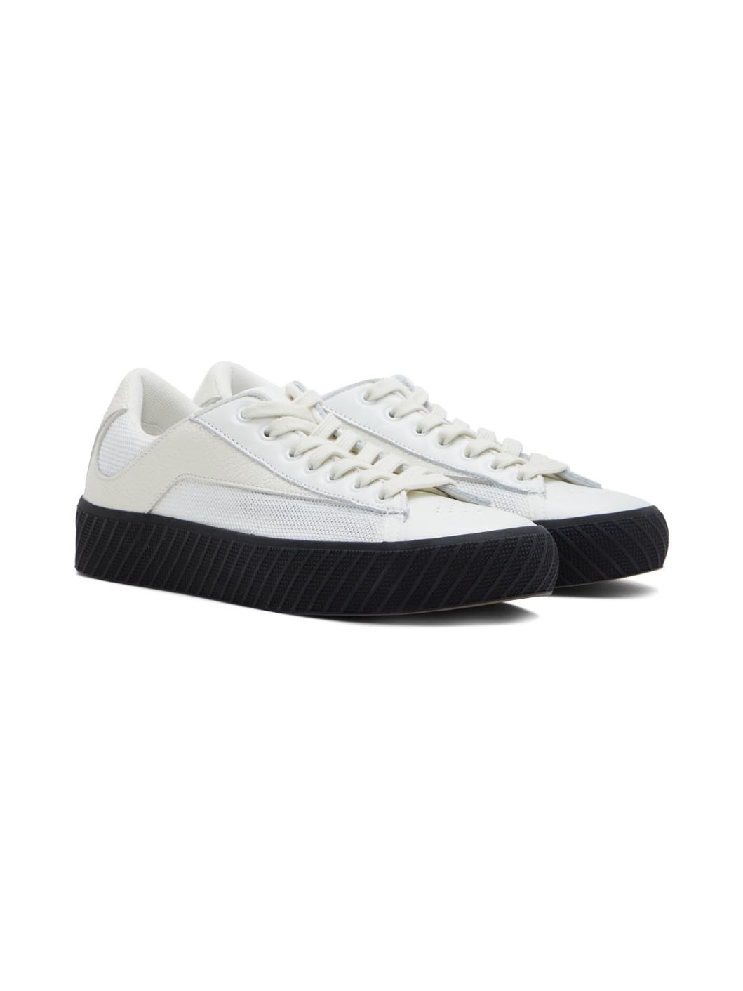 Off-White & Black Rodina Low-Top Sneakers - 4