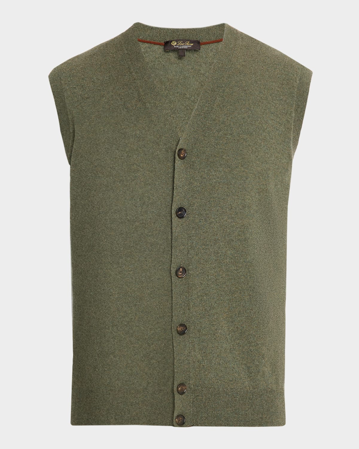 Men's Baby Cashmere Knit Classic-Fit Vest - 1
