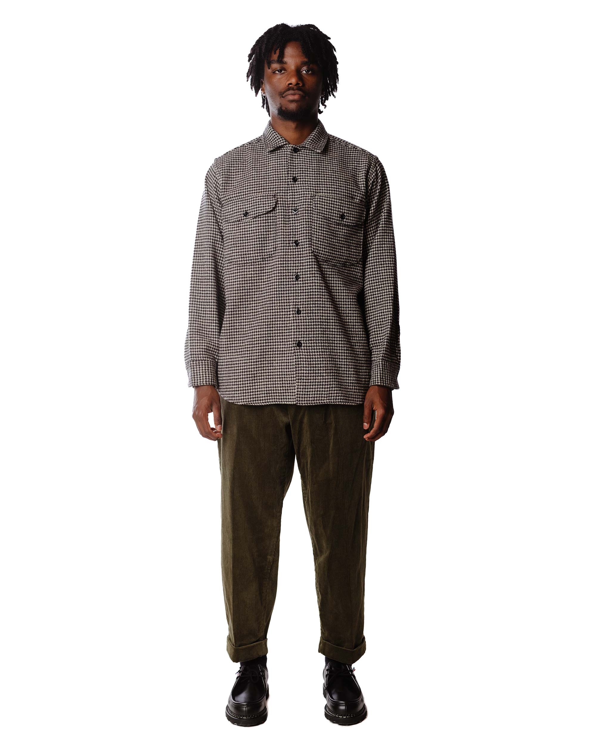 2Pleats Corduroy Dark Green - 3