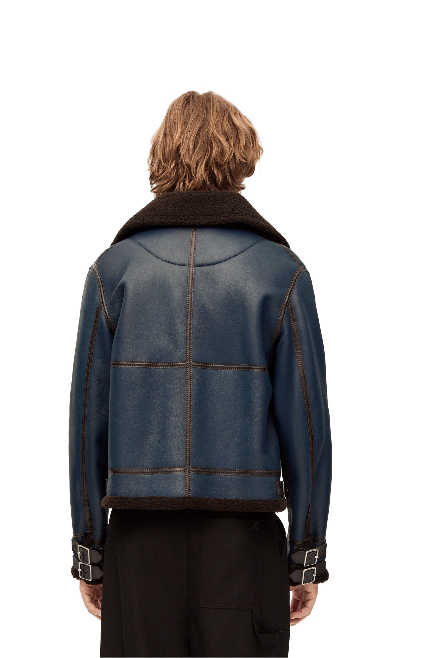 Aviator jacket in shearling - 4