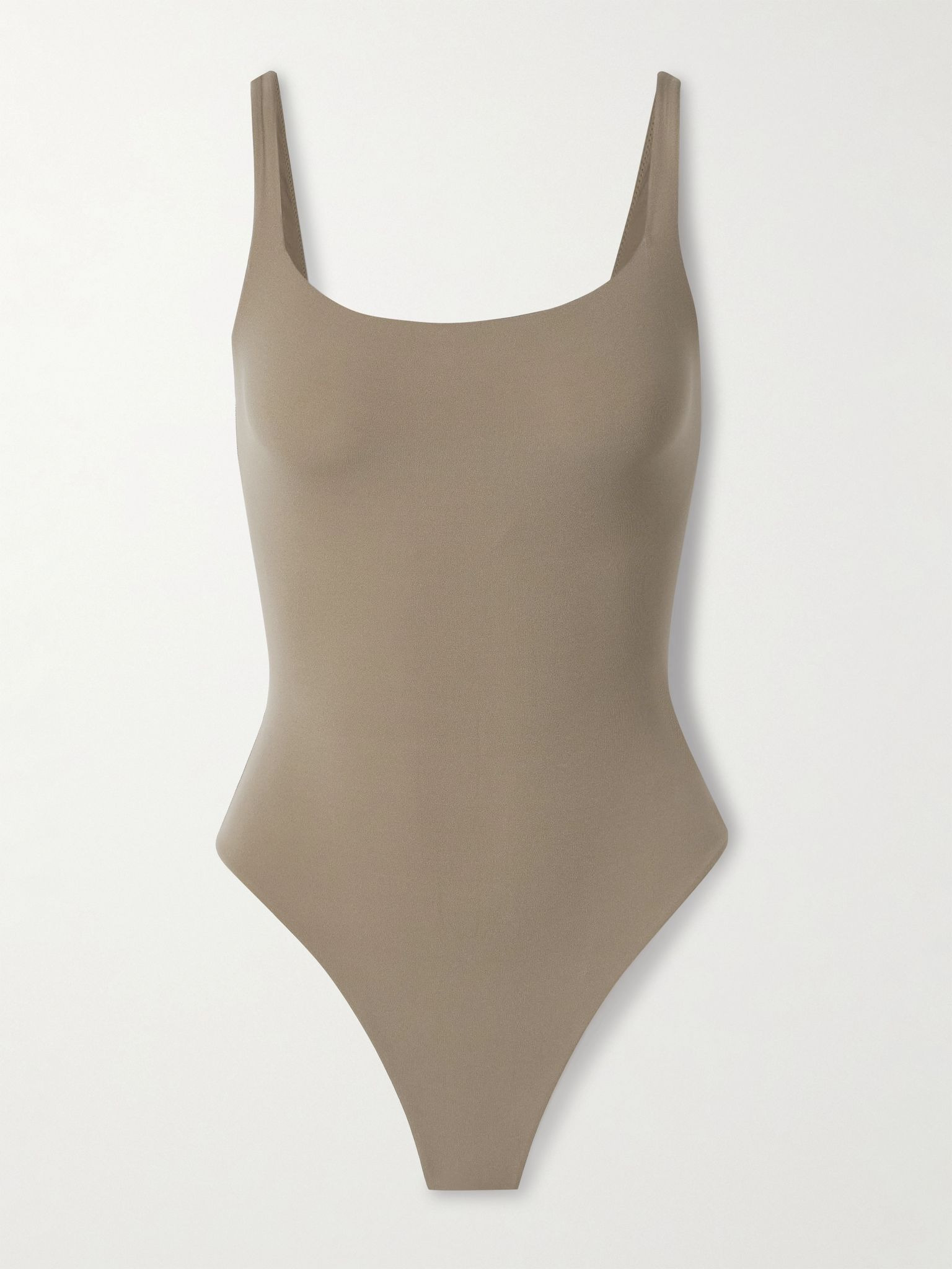Fits Everybody Square Neck Bodysuit - Truffle Taupe - 1