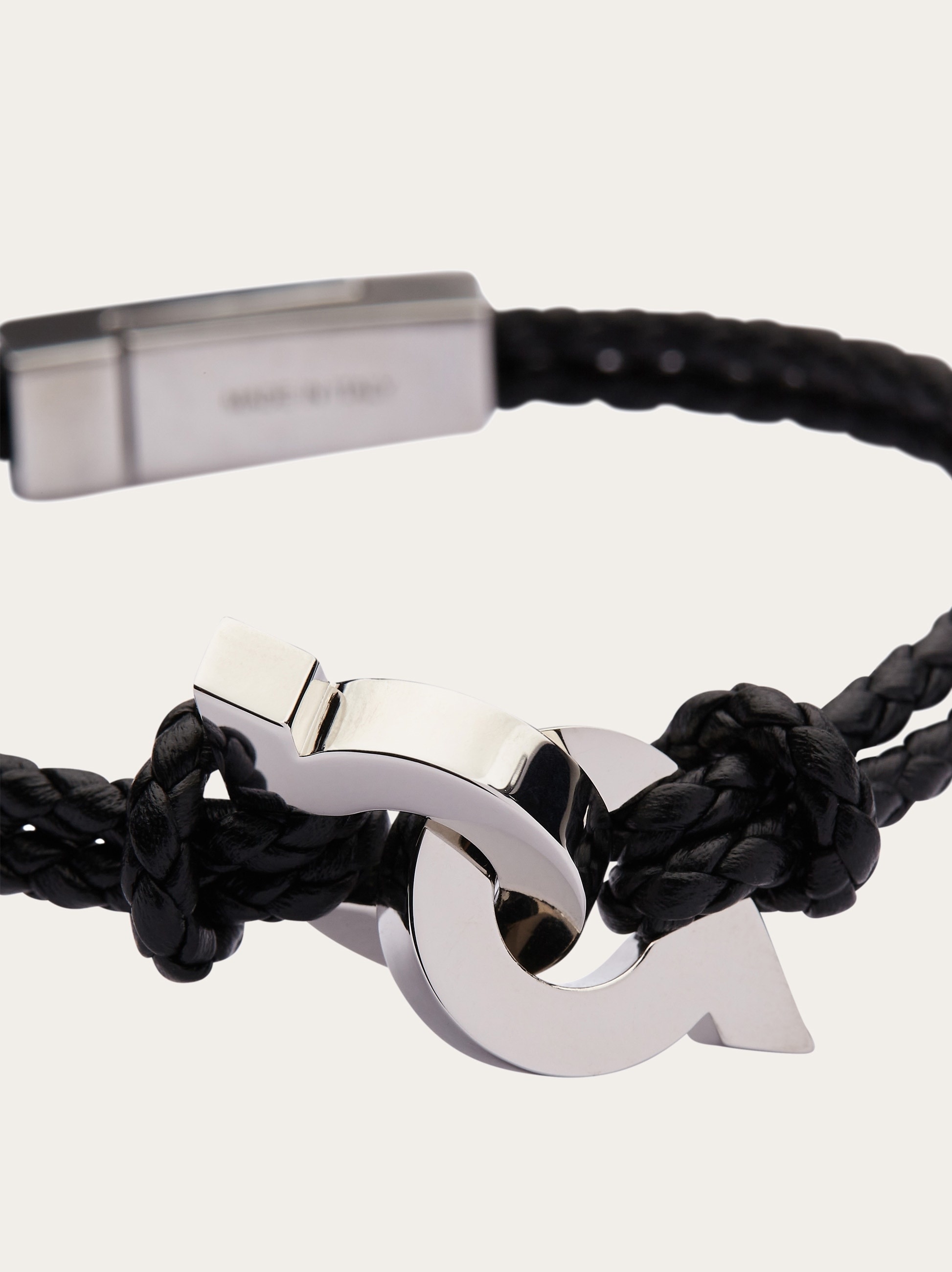 Bracelet with intertwined Gancini - Size 19 - 2
