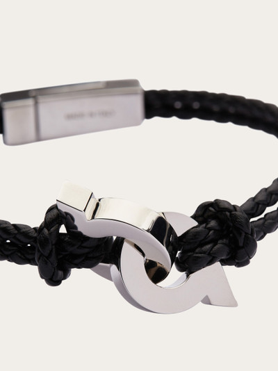 FERRAGAMO Bracelet with intertwined Gancini - Size 19 outlook
