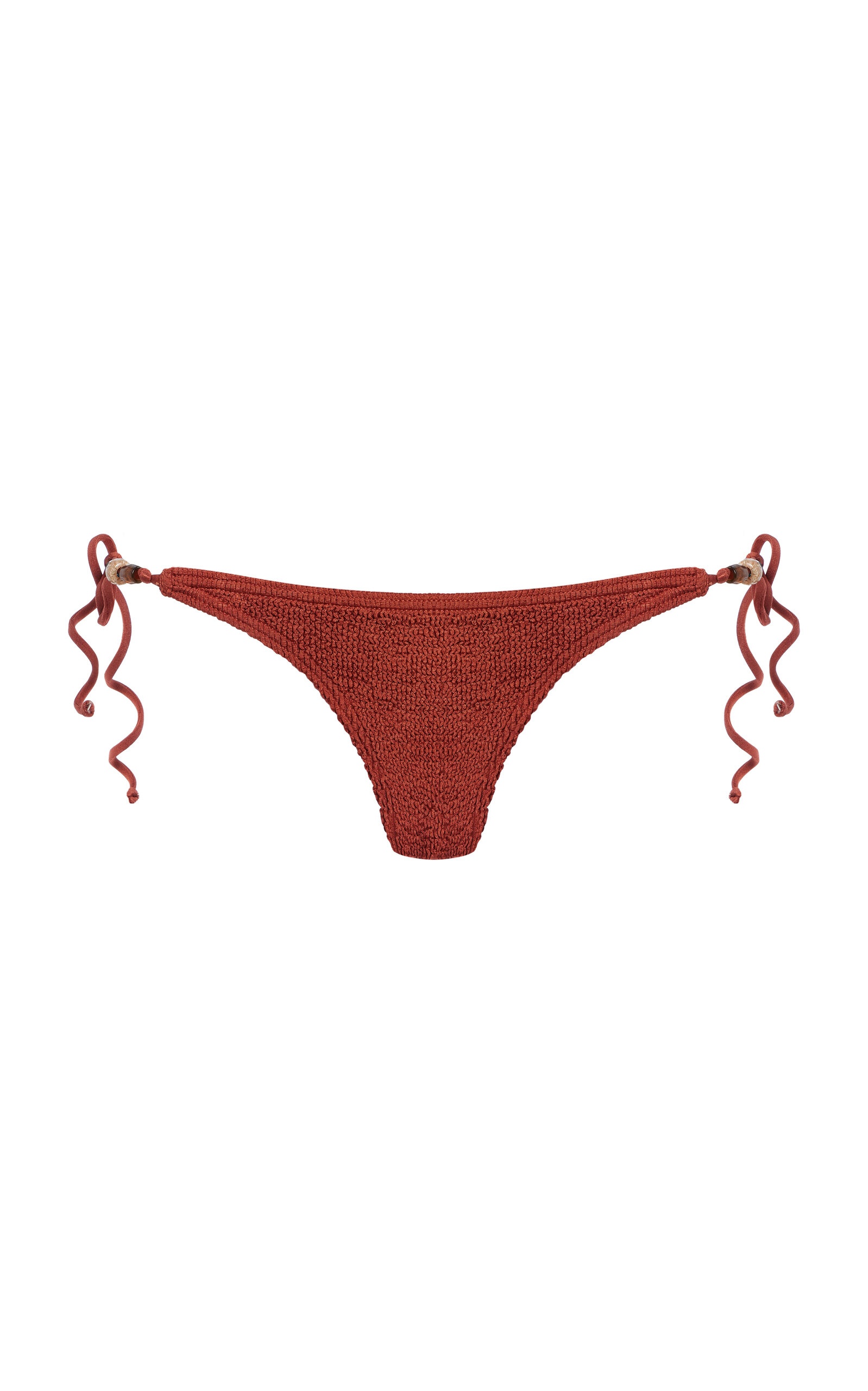 Vista Beaded Tie-Side Bikini Brief brown - 1
