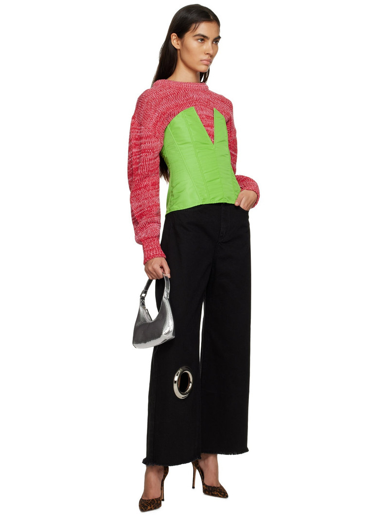 MARQUES’ALMEIDA Red Cropped Sweater outlook