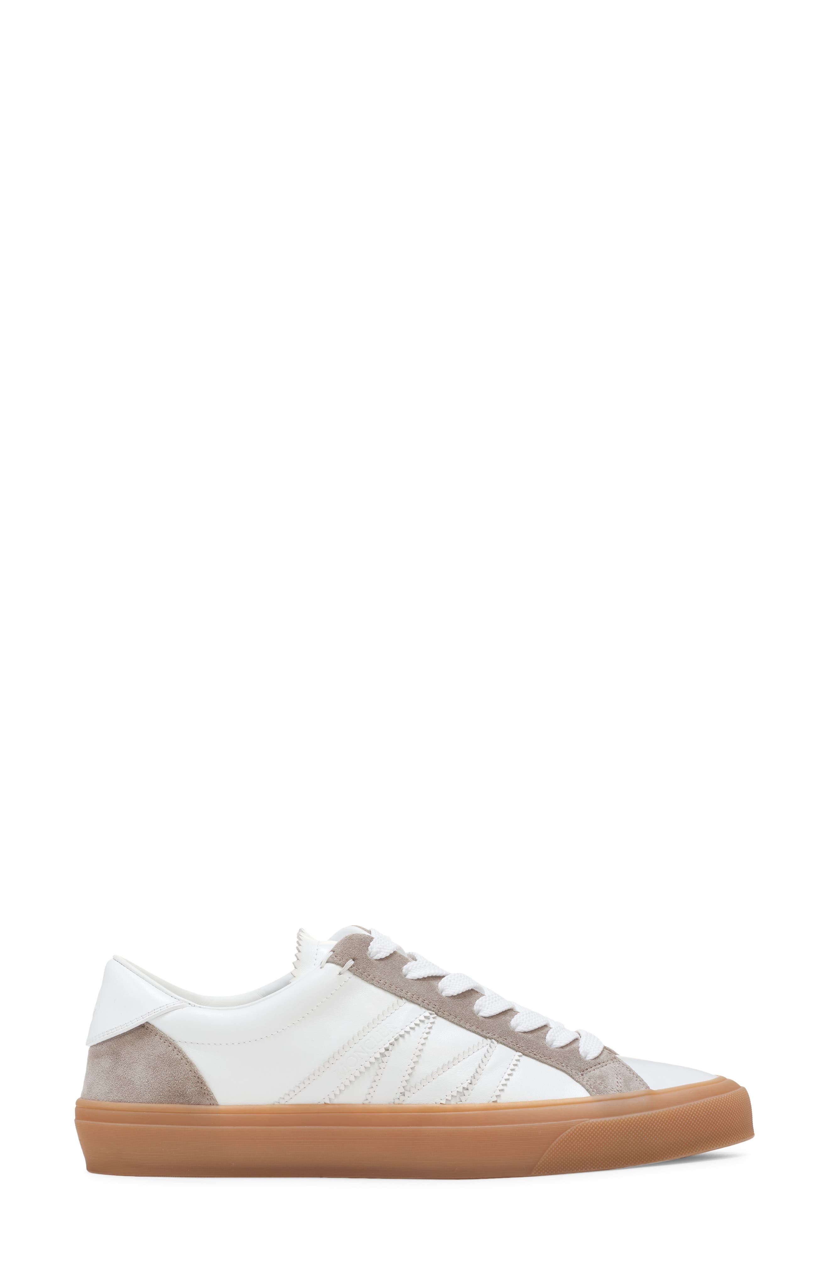 Moncler Monaco Sneaker in Brilliant White at Nordstrom - 3